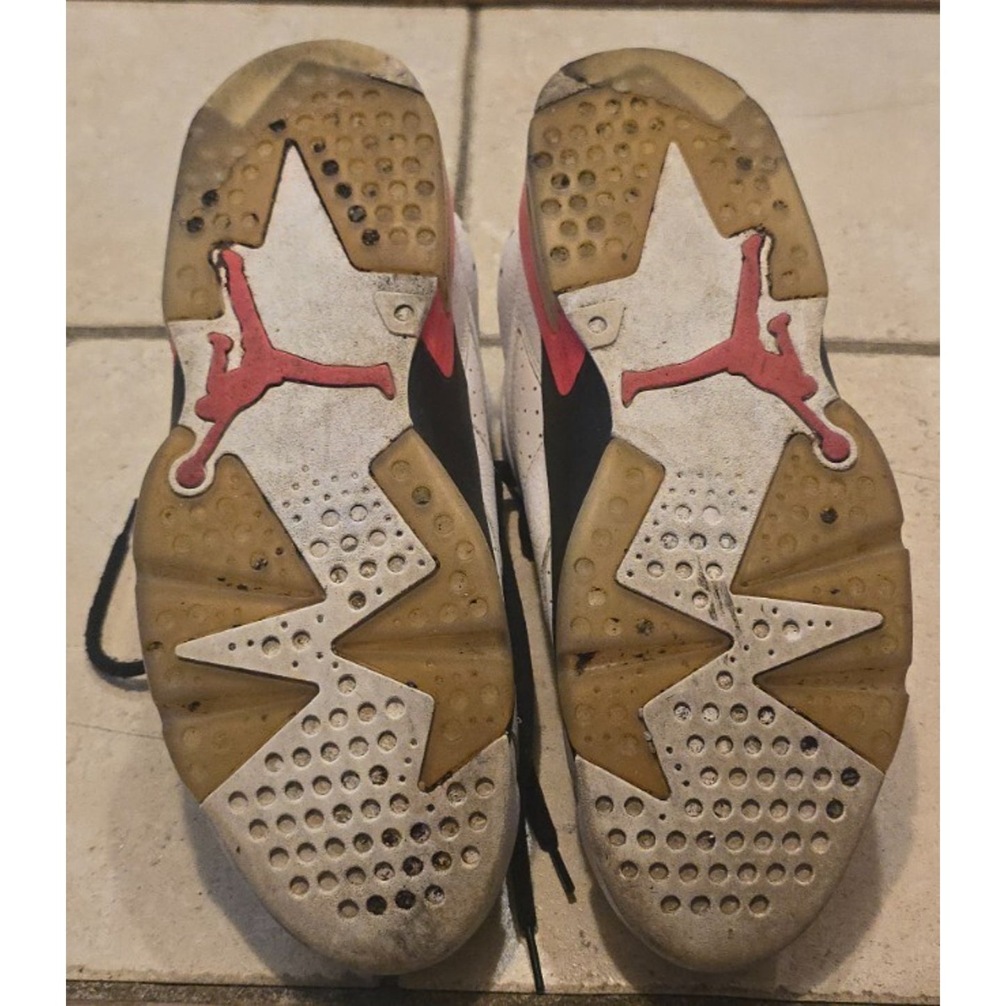 Jordan 6 Retro Low - White/Infrared 23-Black - 304401-123 - Men’s size 12