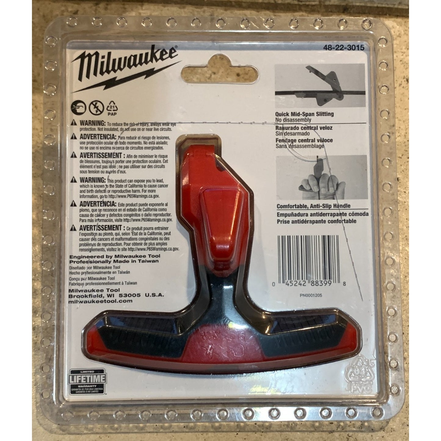 Milwaukee 48-22-3015 Fiber Optic Drop Cable Slitter NEW