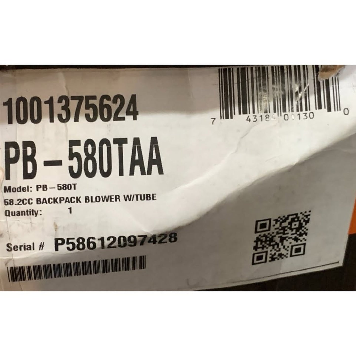 Echo PB-580T 58.2 CC Back Pack Blower 510CFM