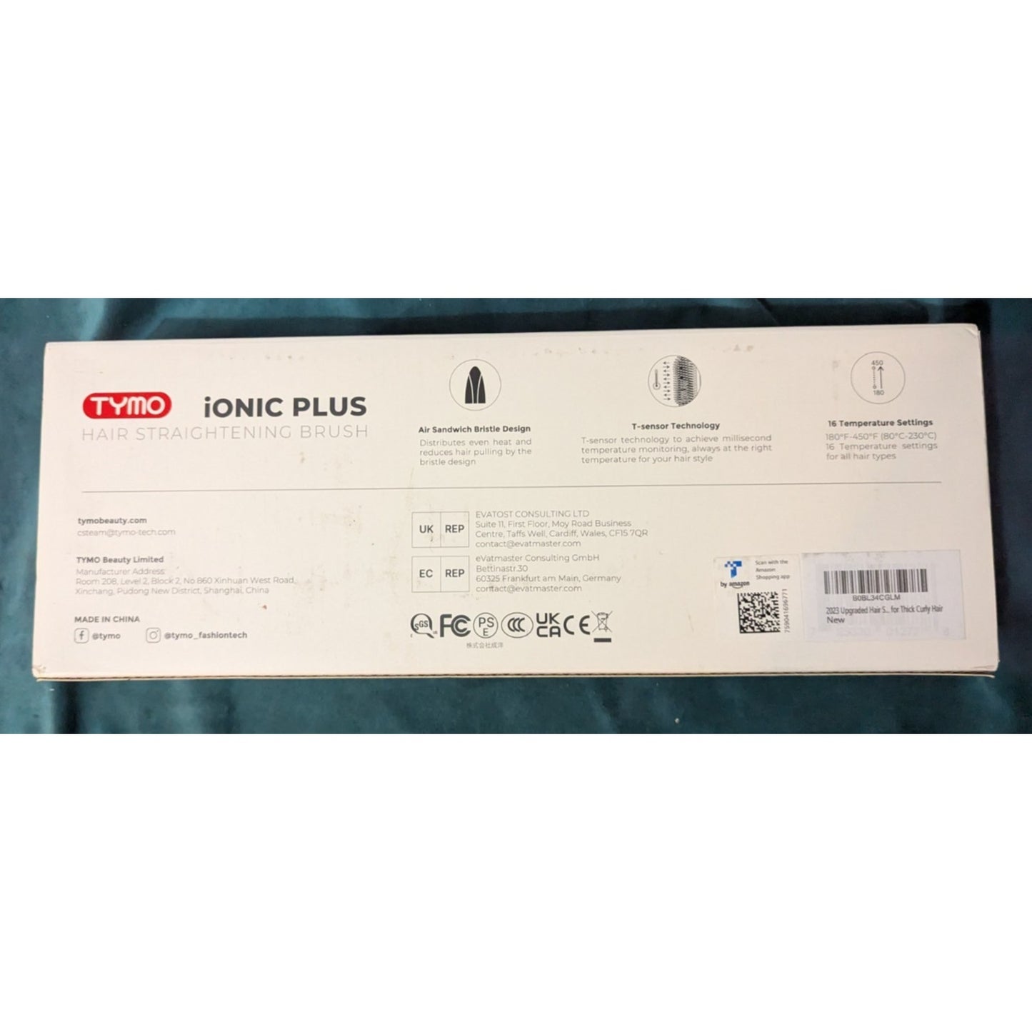 Tymo Ionic Plus Hair Straightening Brush