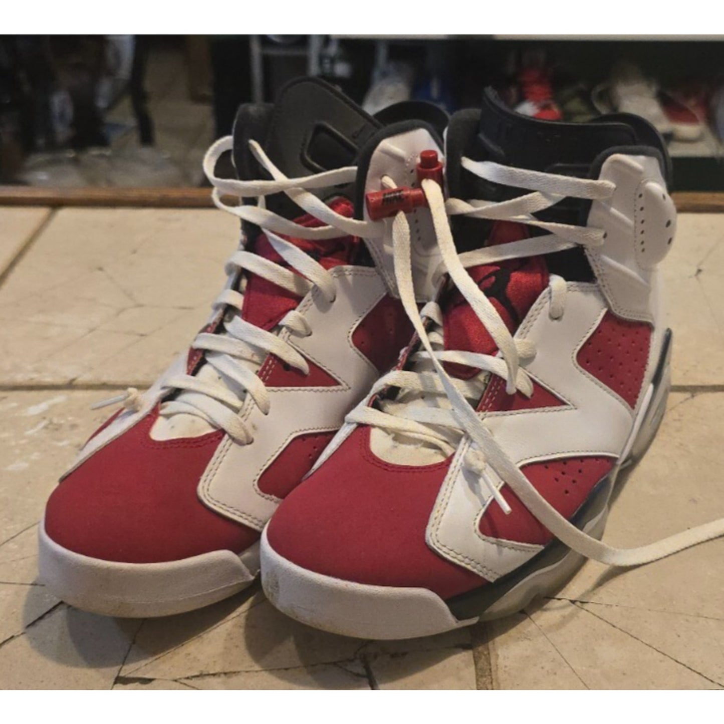 Men's Jordan 6 Retro OG Mid ‘Carmine’ ‘2021’ CT8529-106 Pre Owned - Size 11