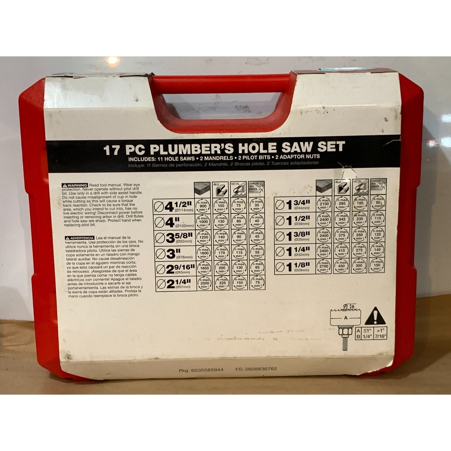 Freud DHS17SPL 17-Piece Plumber's Bi-Metal Hole Saw Set