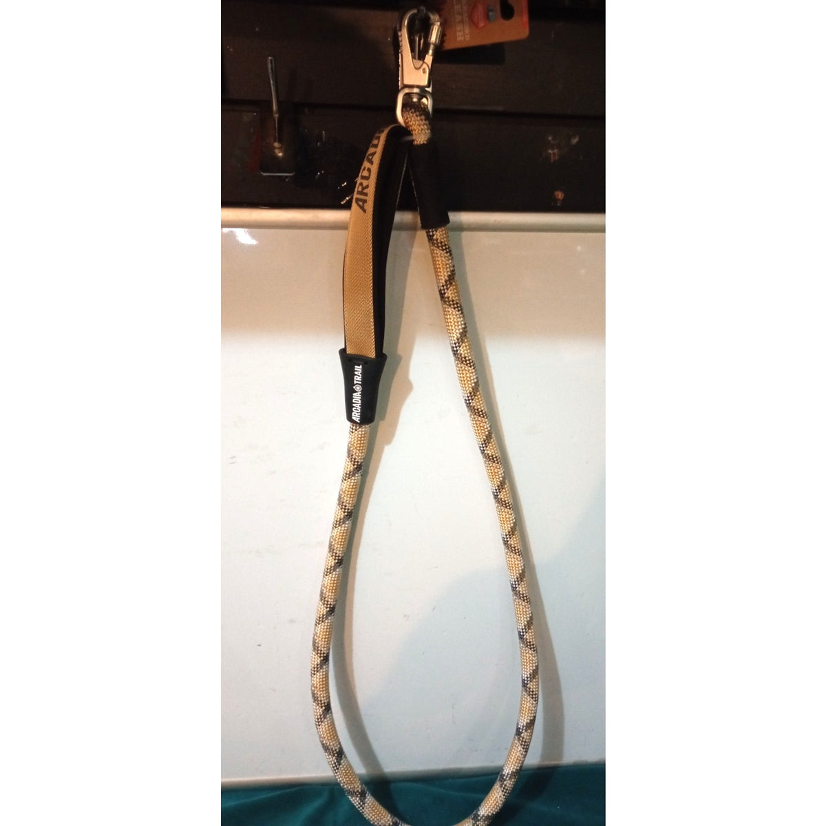 ARCADIA TRAIL TAN PARACORD COLLAR LARGE TAN PARACORD LEASH 5ft "NWT"