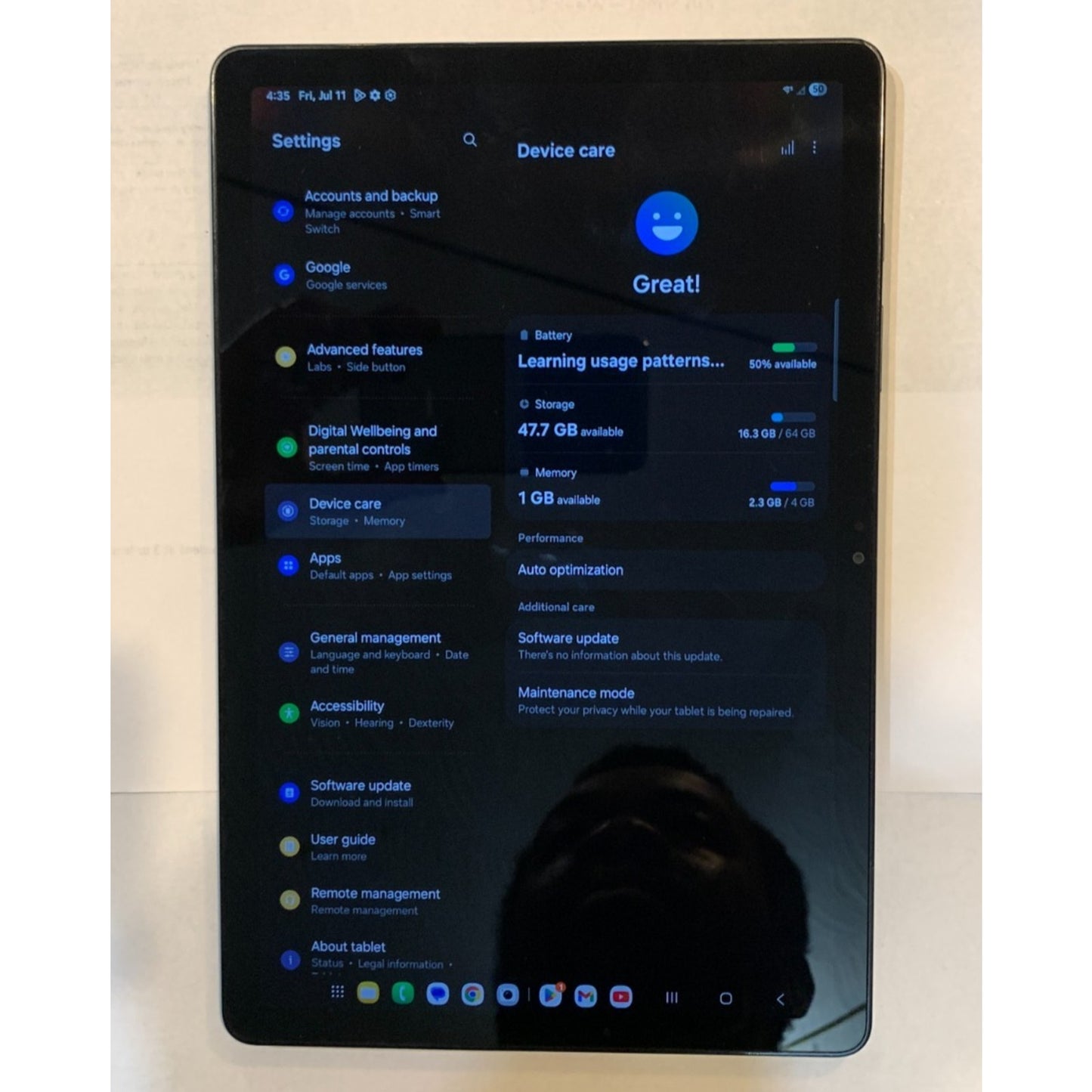 T-Mobile Samsung Galaxy Tab A9+ 5G 8.7" 64GB Black SM-X218U