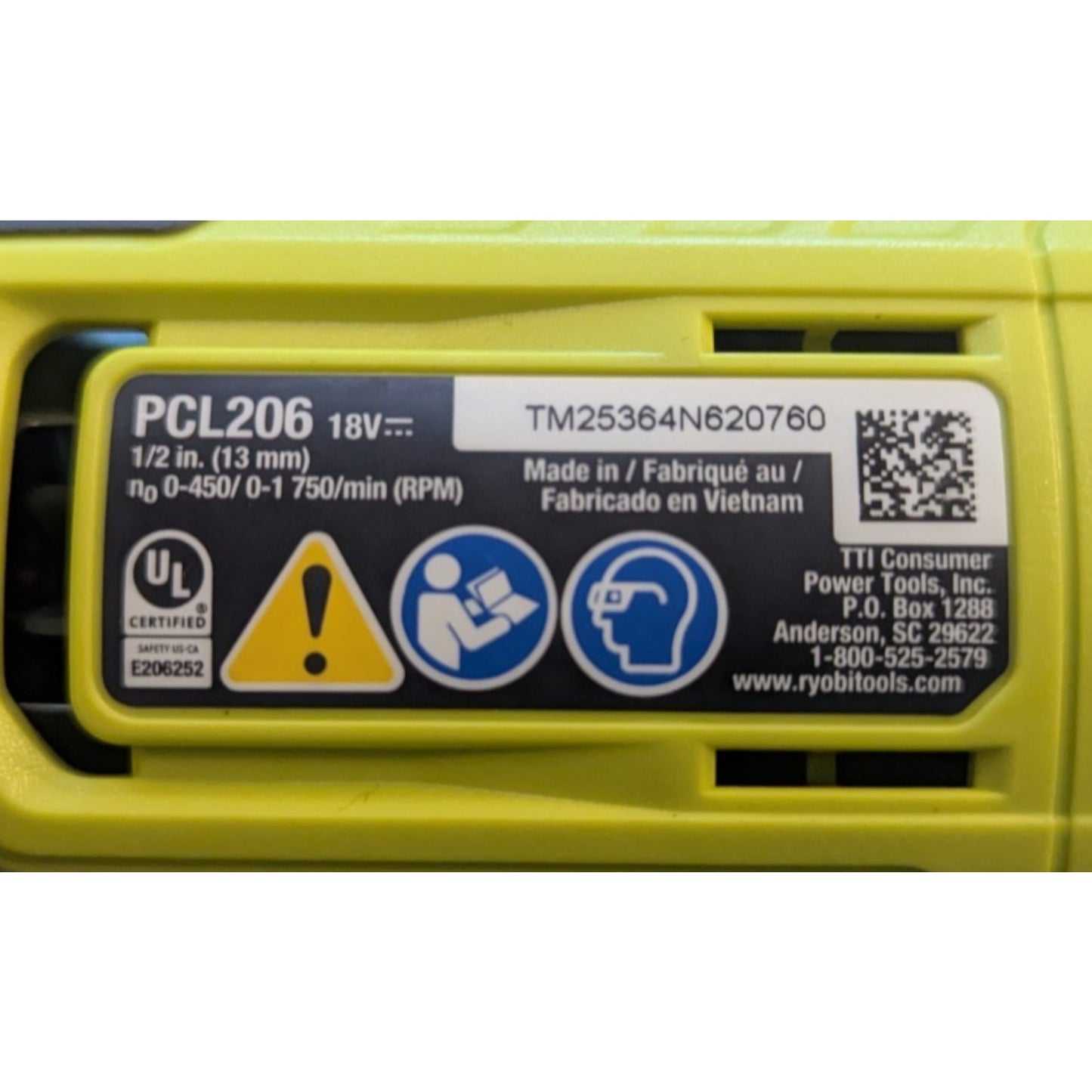 Ryobi ONE+ 18V PCL206 Cordless 1/2 in. Drill Driver PCL206 (Tool Only)