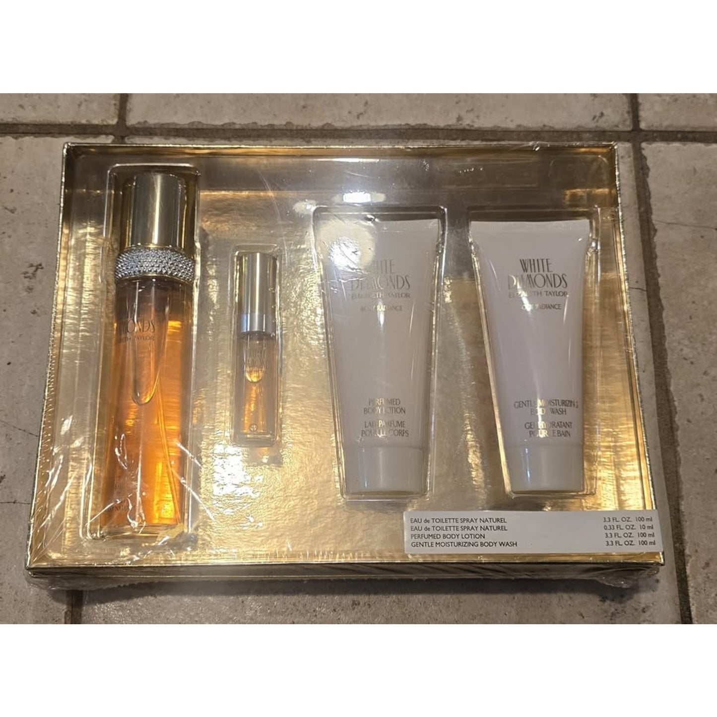 Elizibeth Taylor White Diamonds Bathroom Set