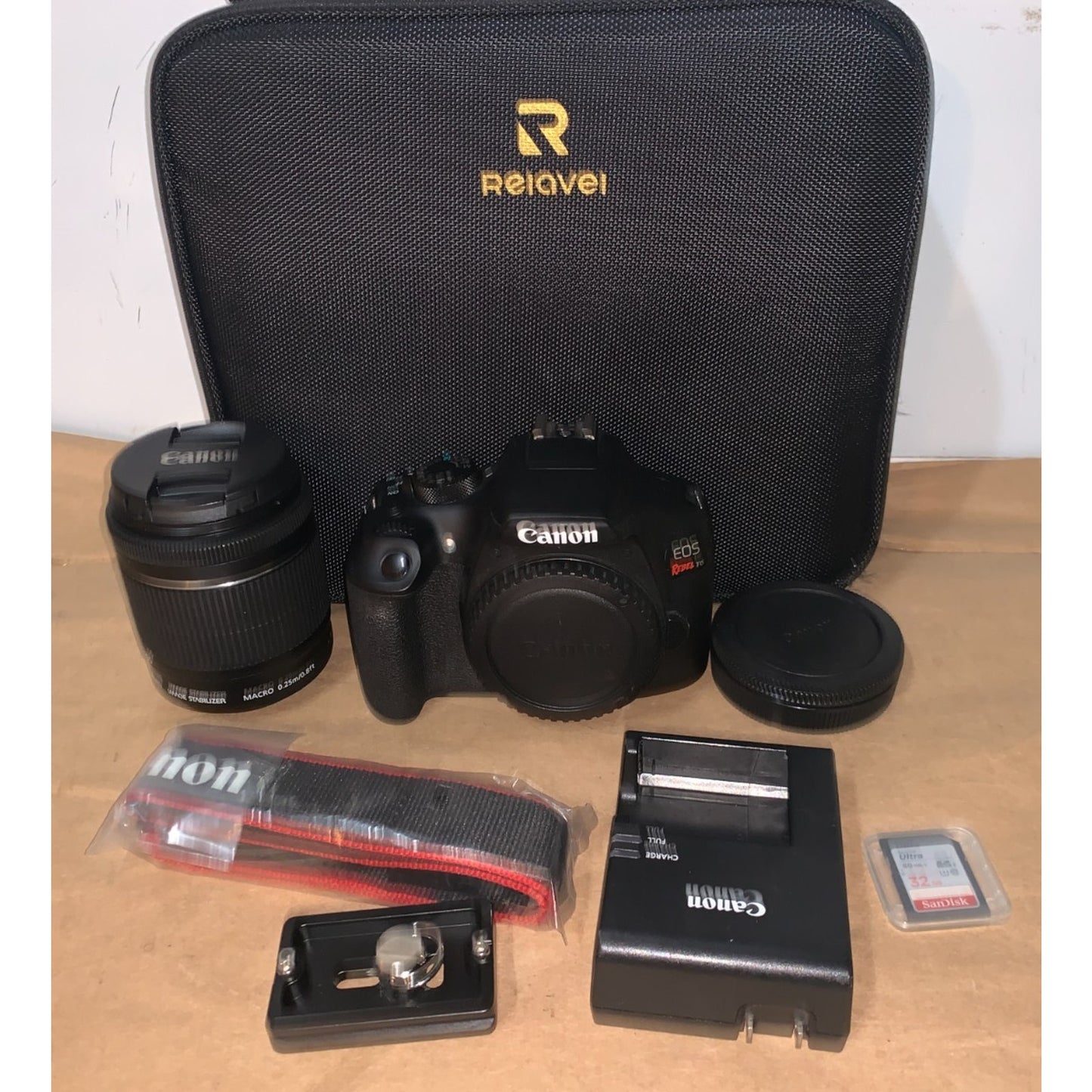 Canon EOS Rebel T6 18.0 MP Digital SLR With 18-55mm Lens- Black