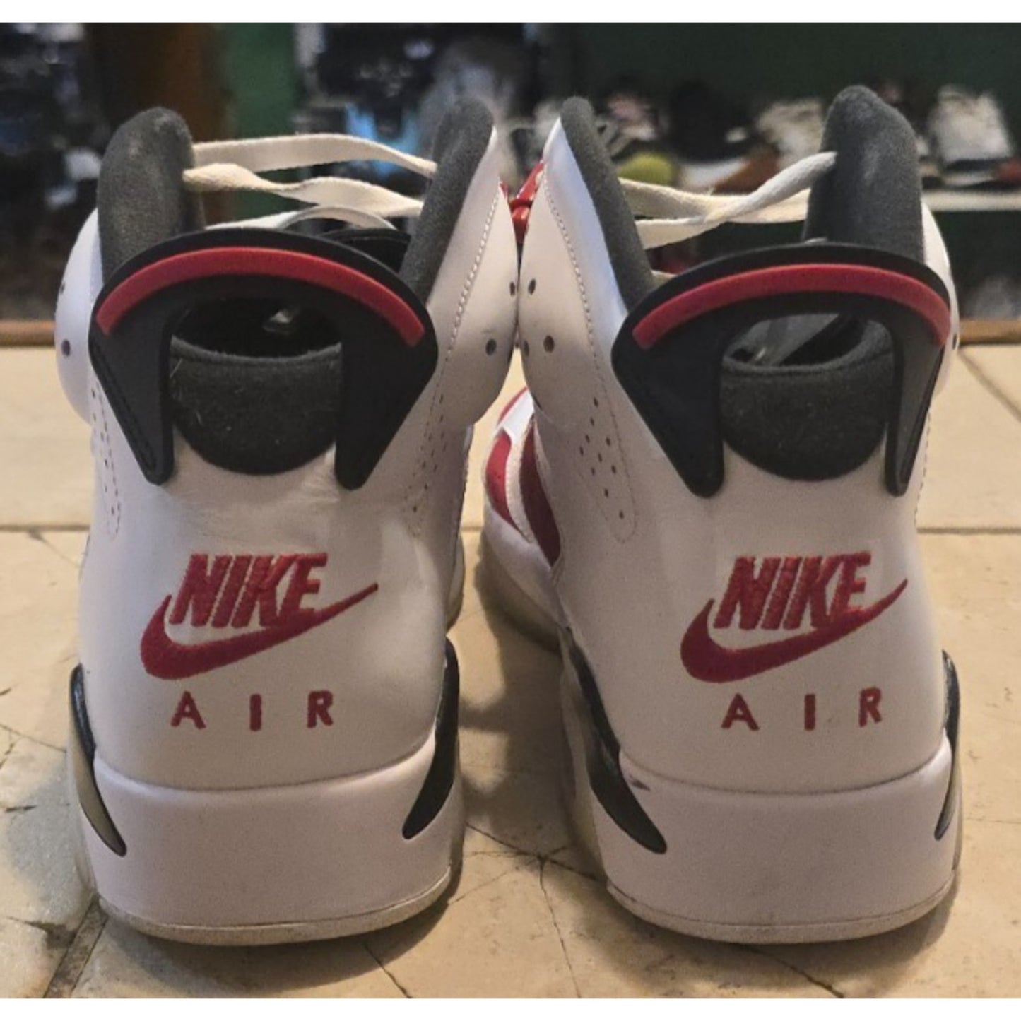 Men's Jordan 6 Retro OG Mid ‘Carmine’ ‘2021’ CT8529-106 Pre Owned - Size 11