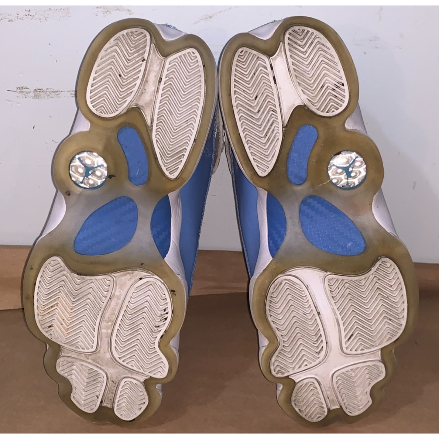 Nike Air Jordan 6 Rings UNC White Ice Blue Sneakers CW7037-100 Men's Size 10.5