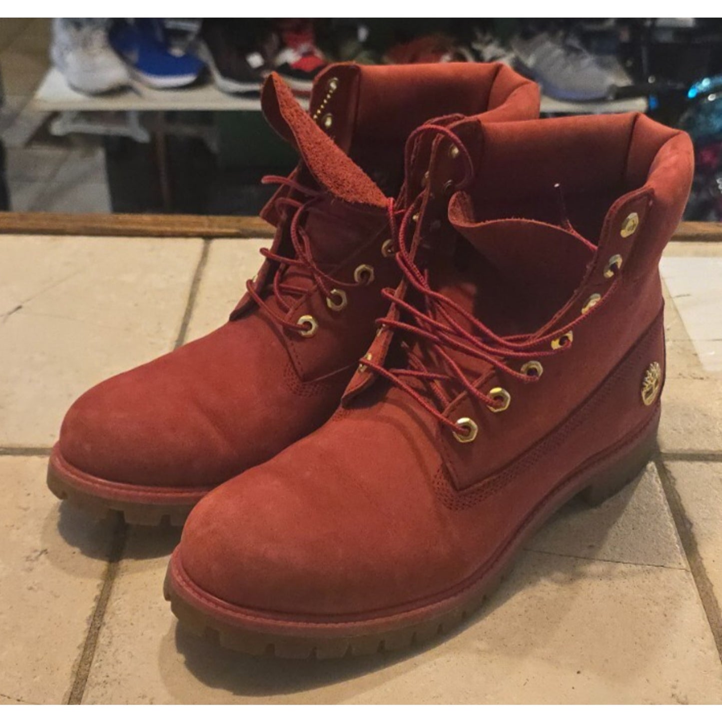 Timberland A1JLT A1740 Limited Edition Red 6" Waterproof Boots / 12M /