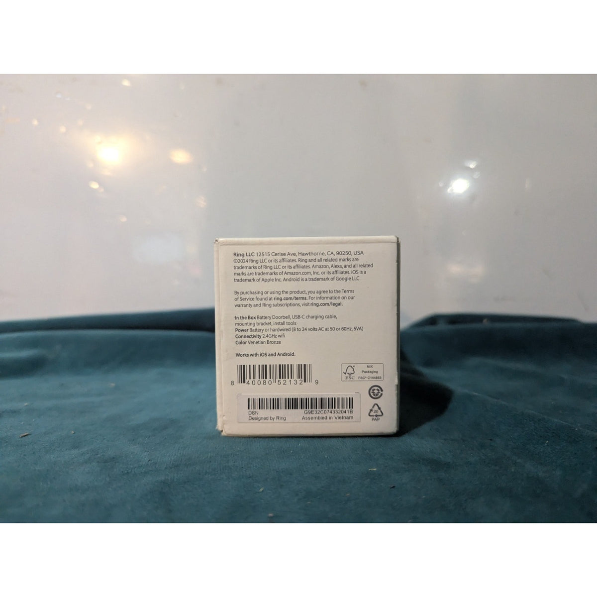 Ring Smart Battery Doorbell 2nd gen B0G2D1R15Q Matte Mocha
