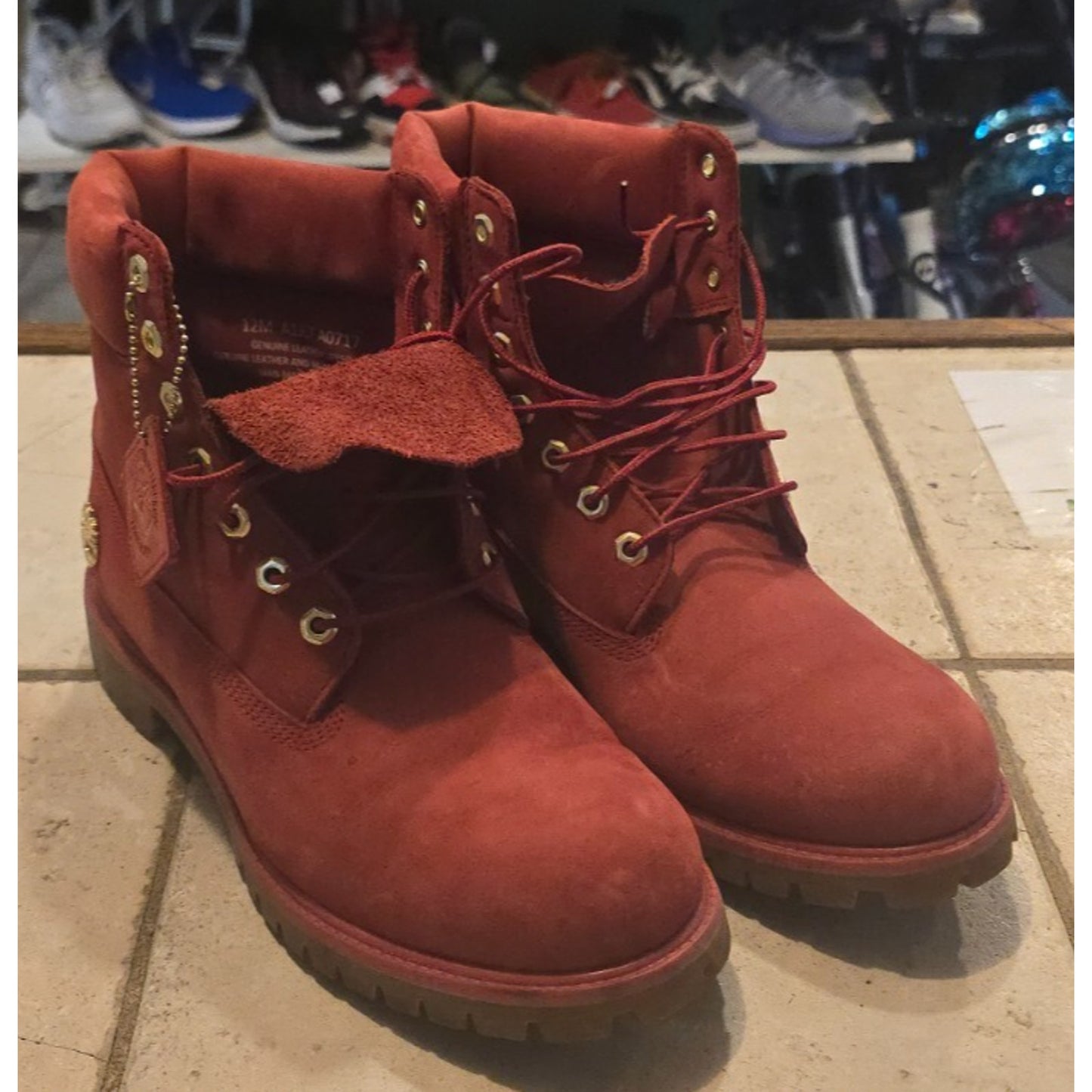 Timberland A1JLT A1740 Limited Edition Red 6" Waterproof Boots / 12M /