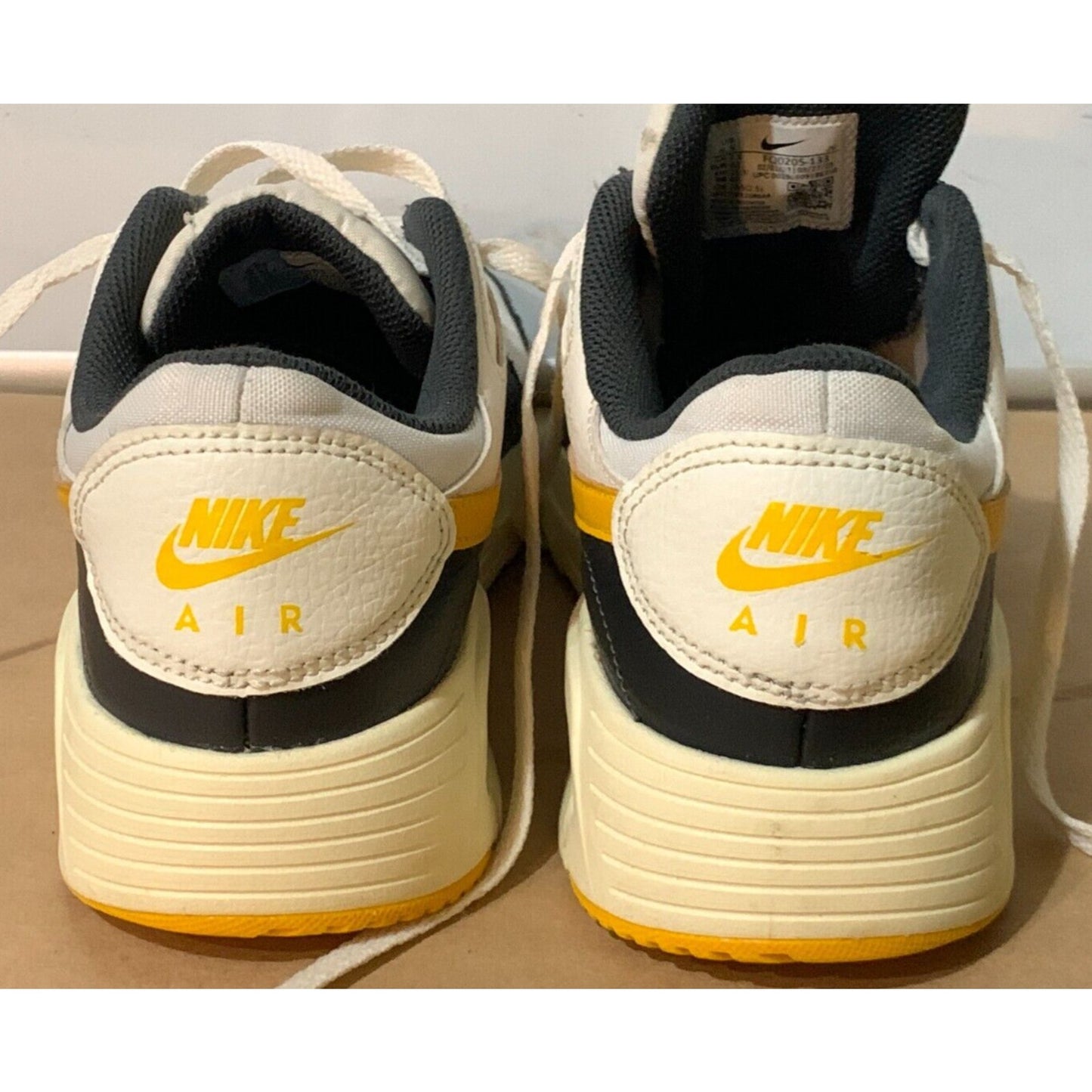 Nike Air Max SC Sail University Gold Sail Shoes Dark Blue Mens Sz 8.5