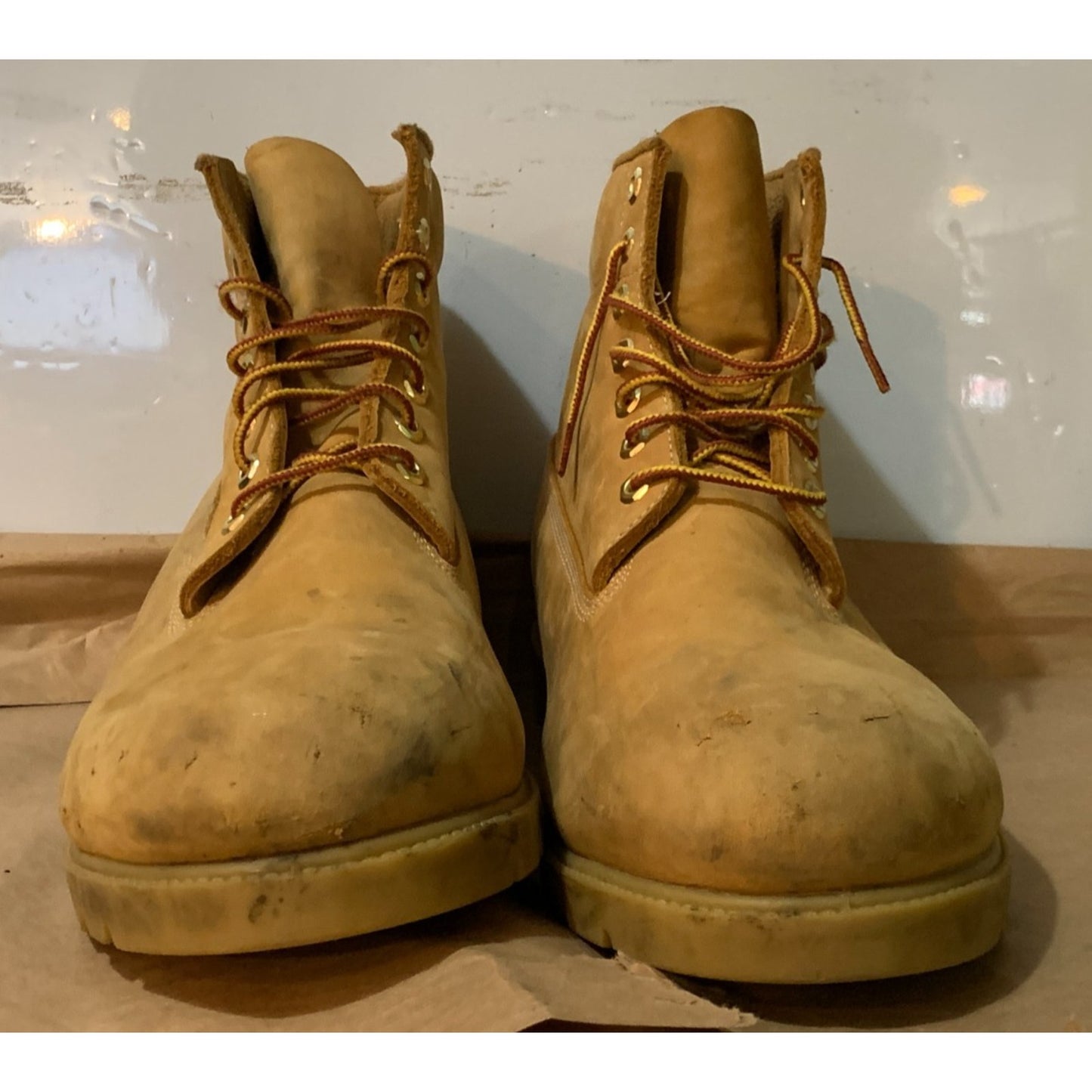 Mens Timberland 6-Inch Basic Wheat Waterproof Boot Size 15