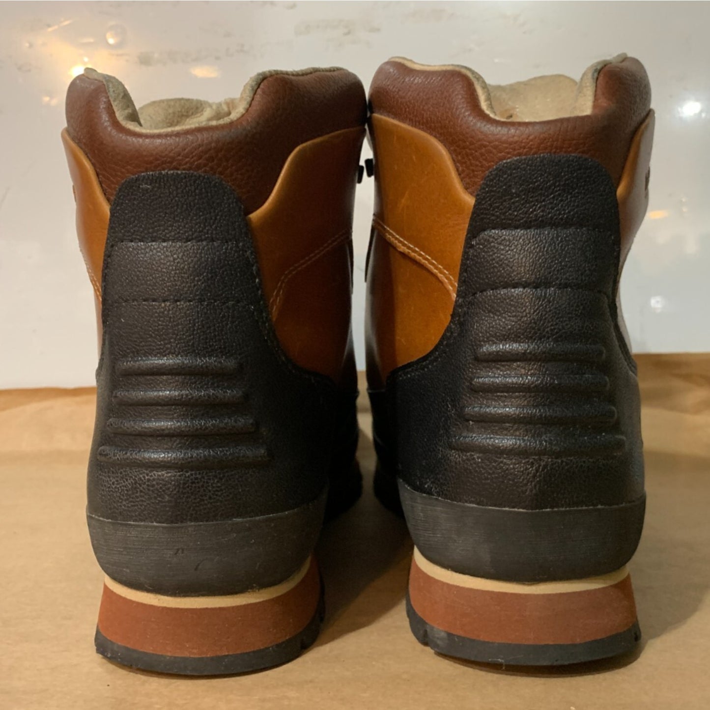 Mens Size 10 Timberland Euro Hiker Shell Toe Boots Tobacco Brown A18DD