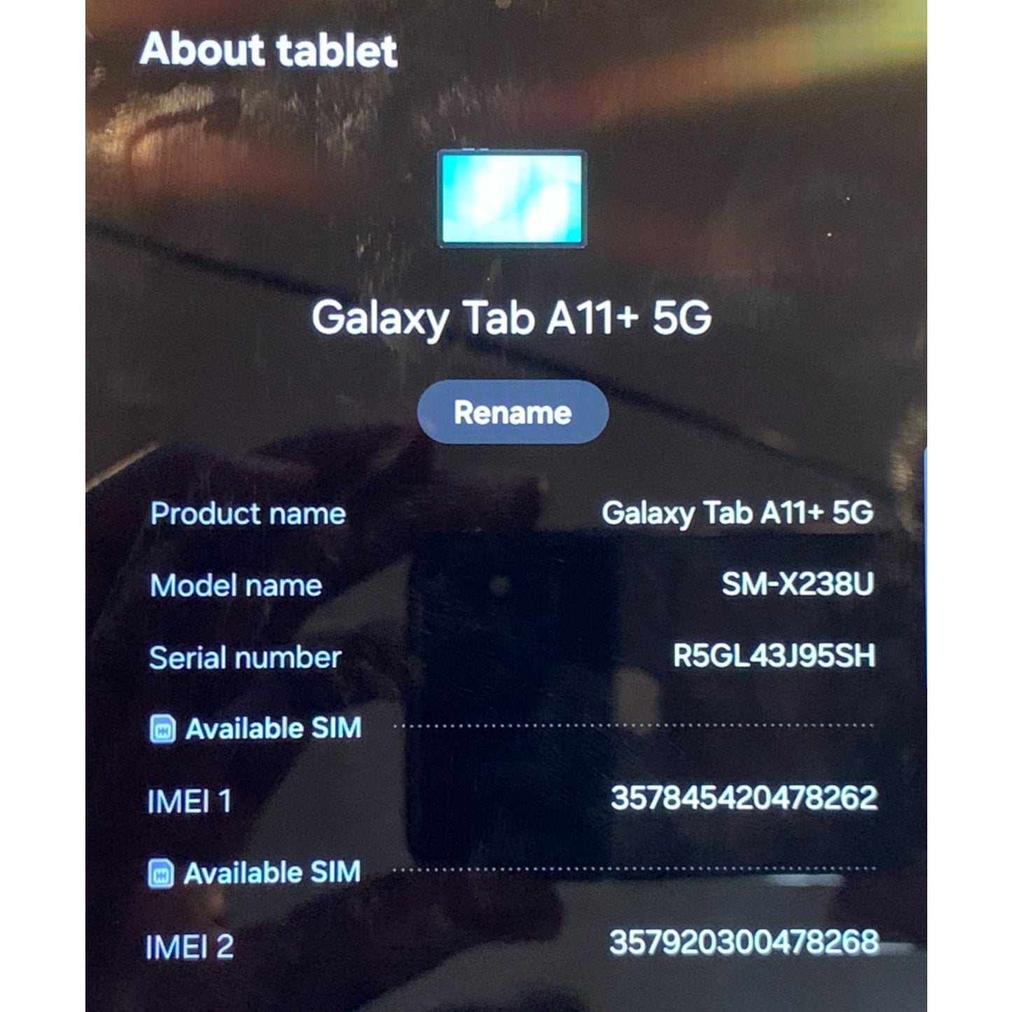 Samsung Galaxy Tab A11+Plus WiFi + 5G 11” 128GB Tablet SM-X238U Verizon