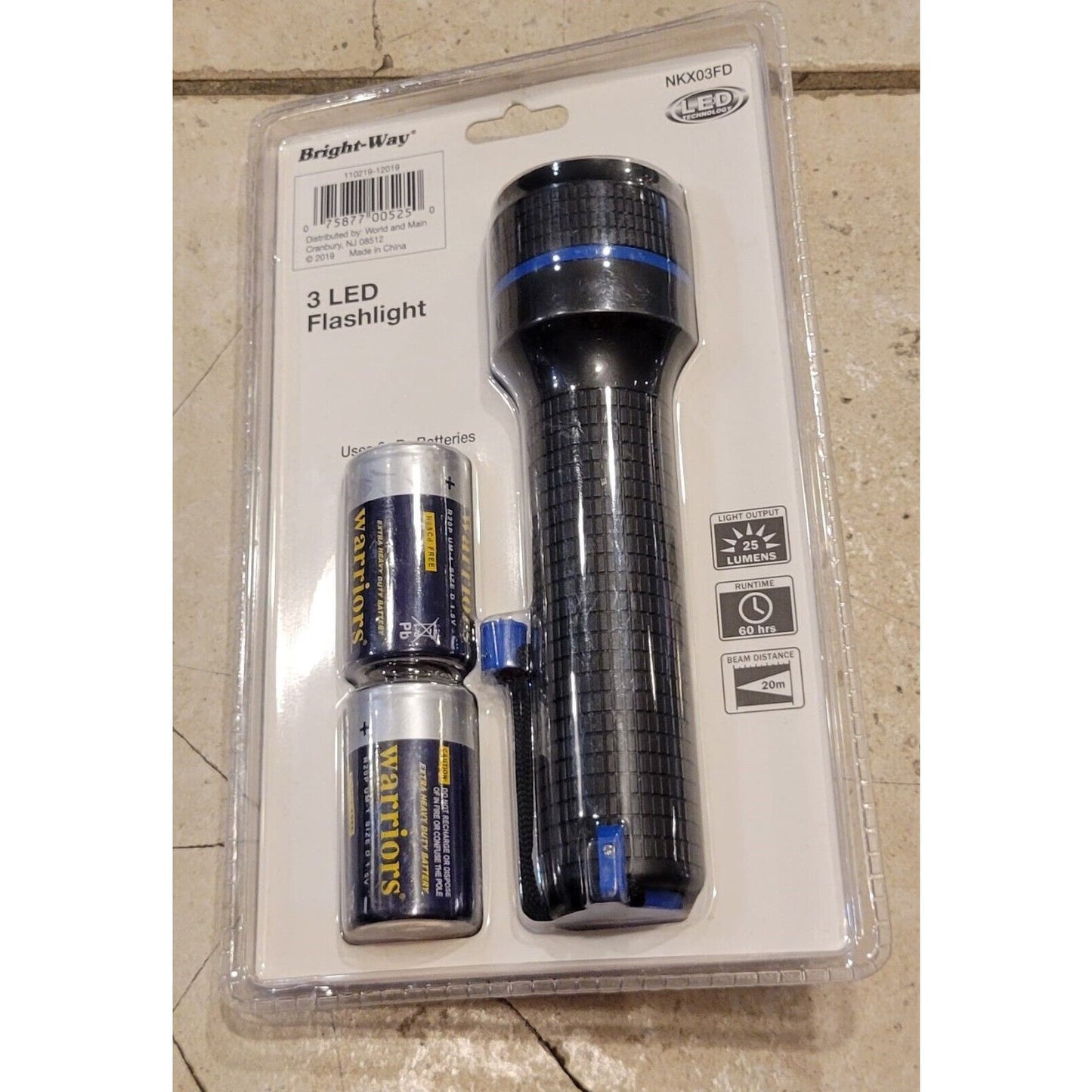 Bright-way 3 LED Flashlight