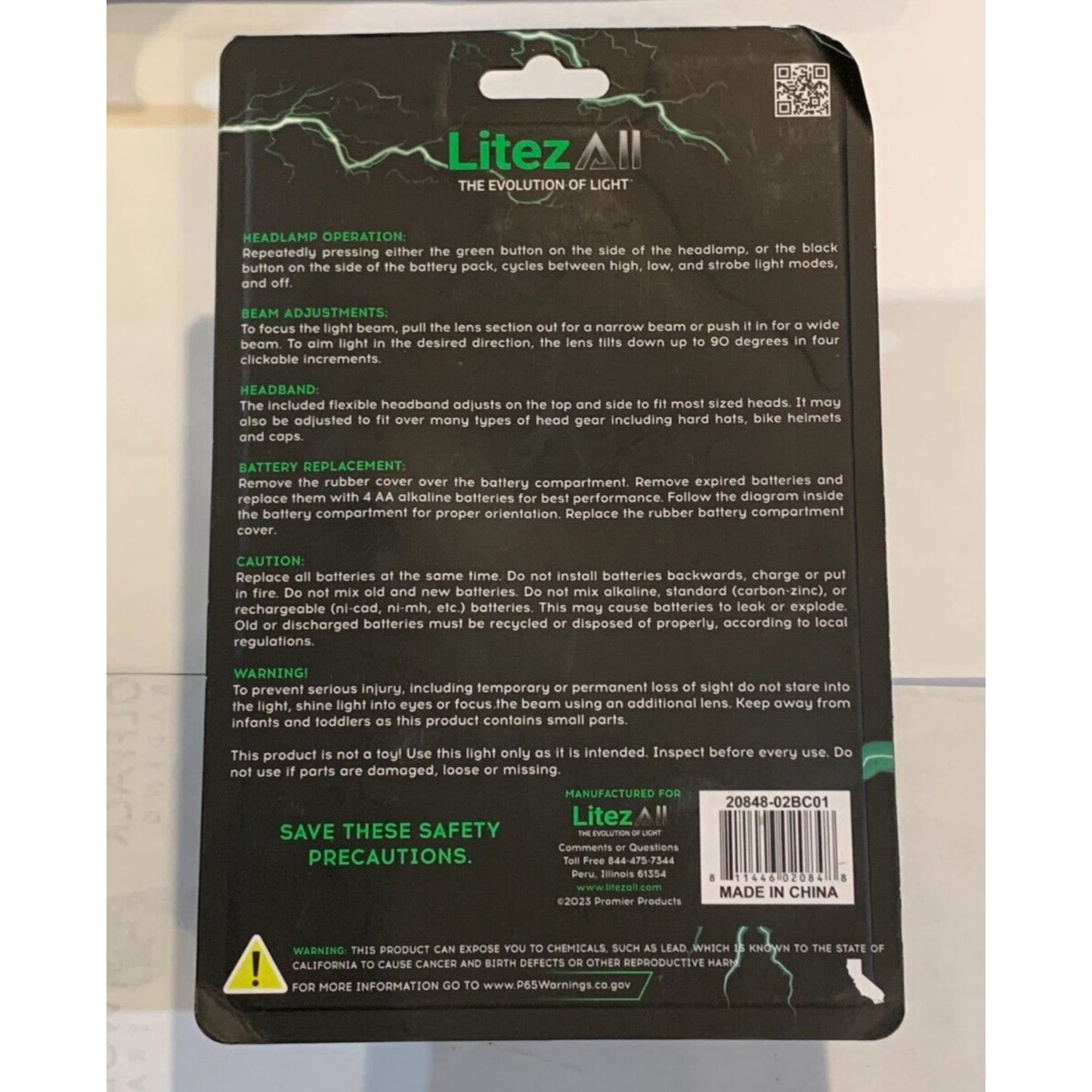 LitezAll 800 Lumen Headlamp Worklight
