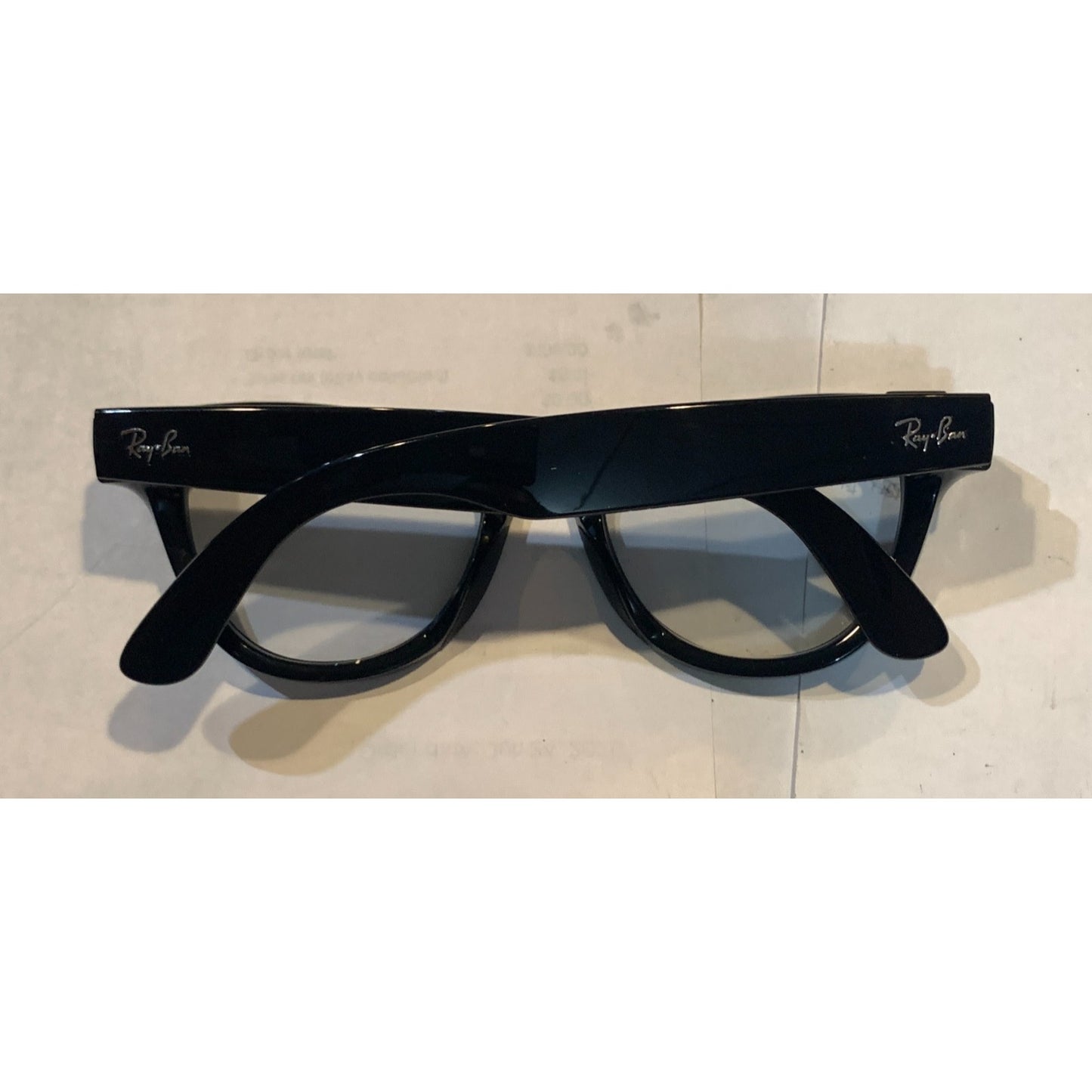Ray-Ban Meta Skyler glasses with Meta AI Transitions Blue Lenses Shiny Black