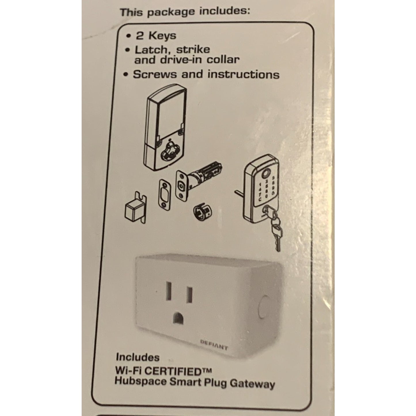 Defiant Smart Fingerprint Deadbolt Matte Black 1009 561 252