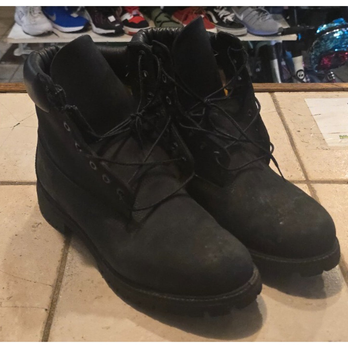Timberland Premium 6 inch Black Nubuck Waterproof Insulated Boots / 12M /