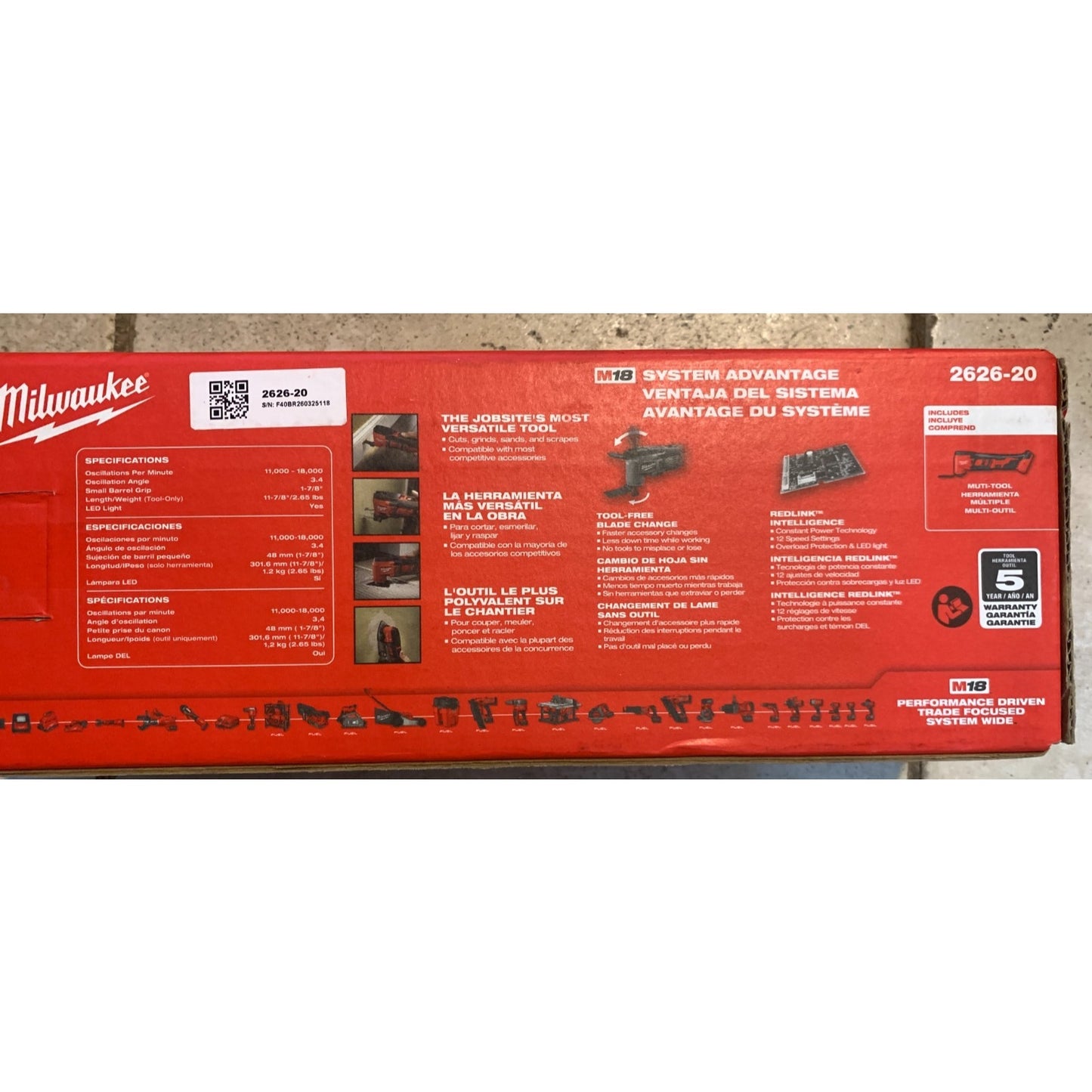 Milwaukee 2626-20 M18 Cordless Multi-Tool
