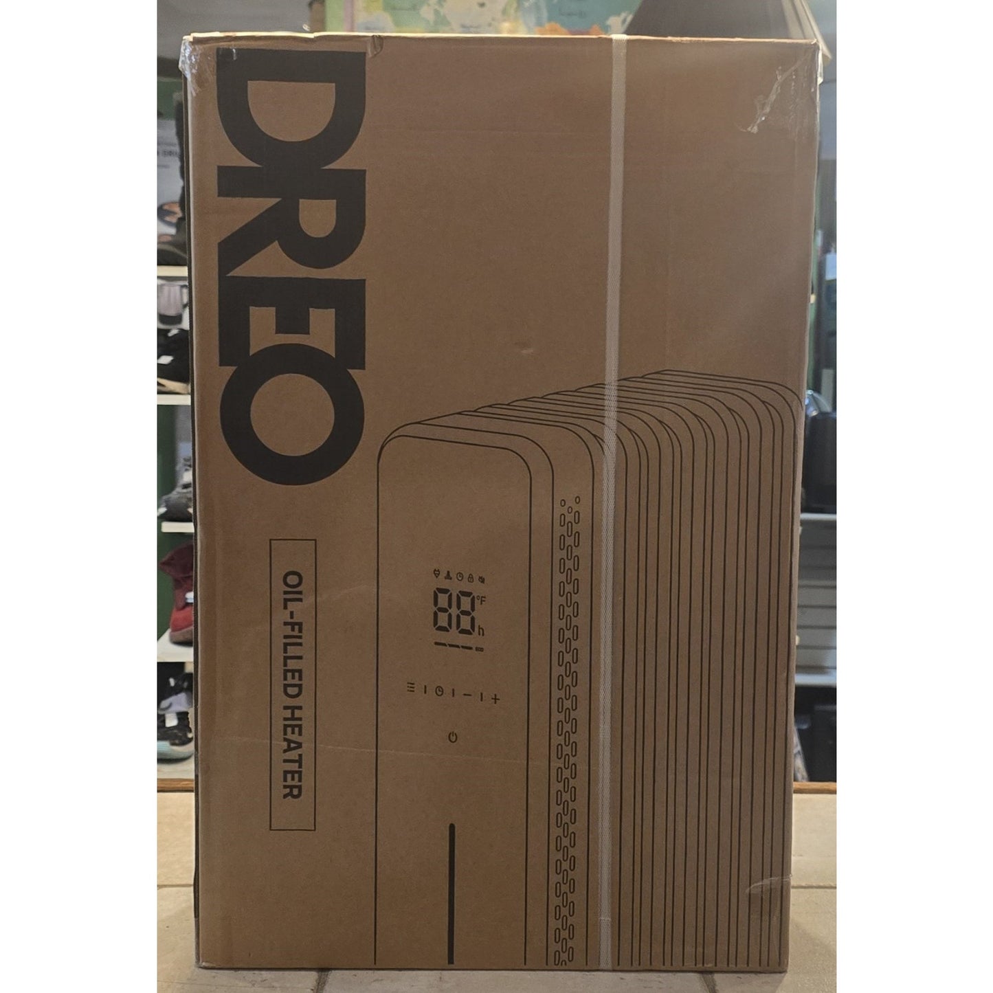 1500W Mainstays Mechanical Oil Filled Electric Radiator Heater Black New