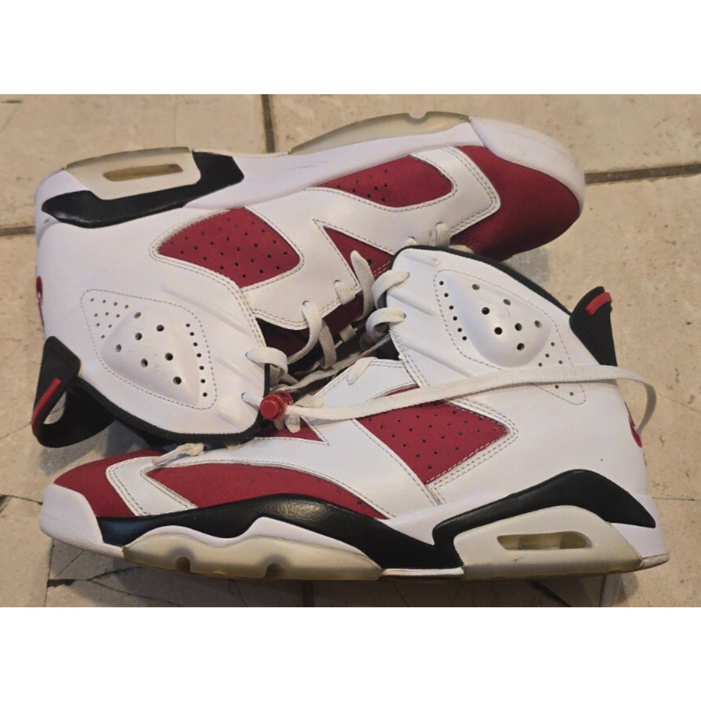 Men's Jordan 6 Retro OG Mid ‘Carmine’ ‘2021’ CT8529-106 Pre Owned - Size 11