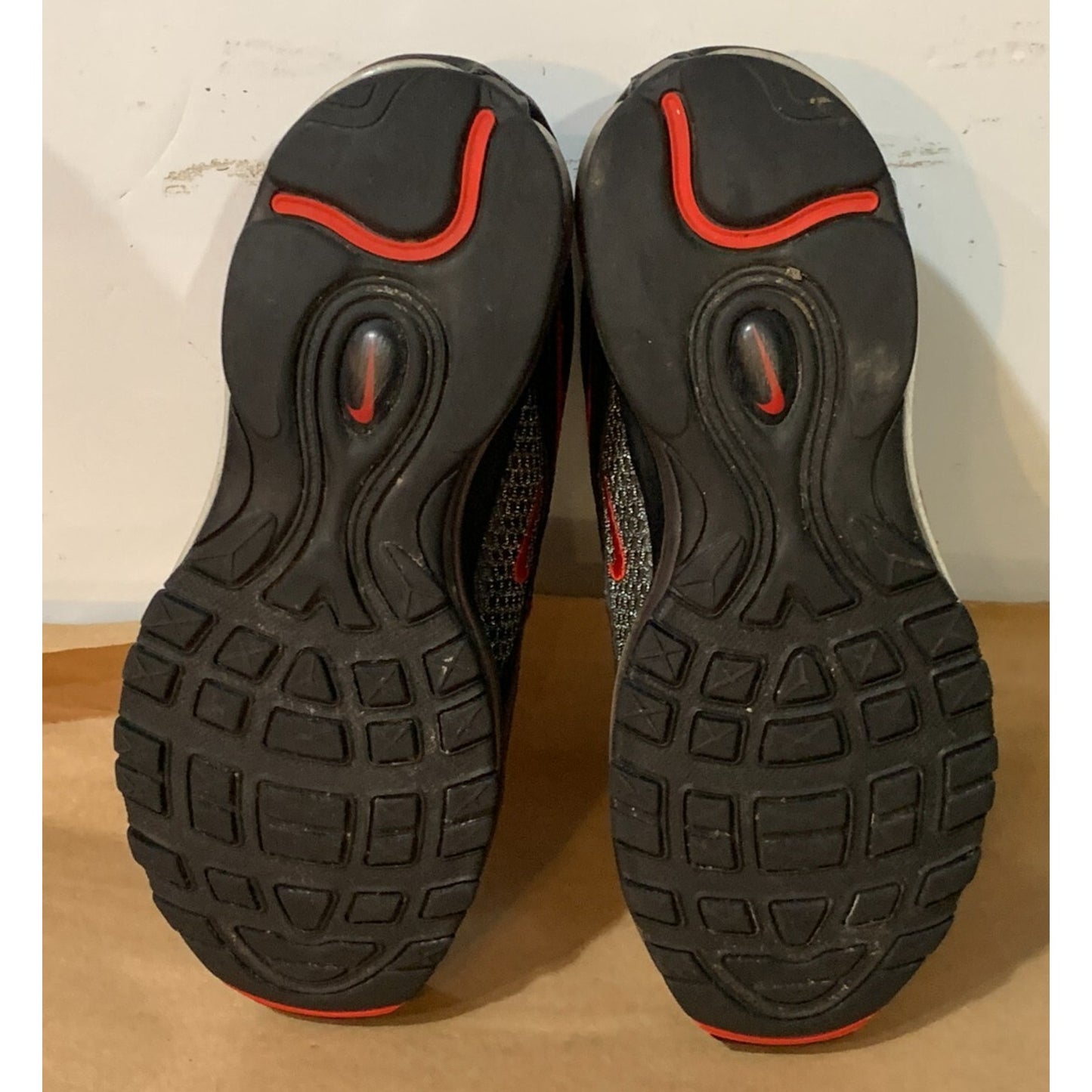 Nike Air Max 97 Valentines Day Black Red Womens Size 8 Running Shoes CU9990-001