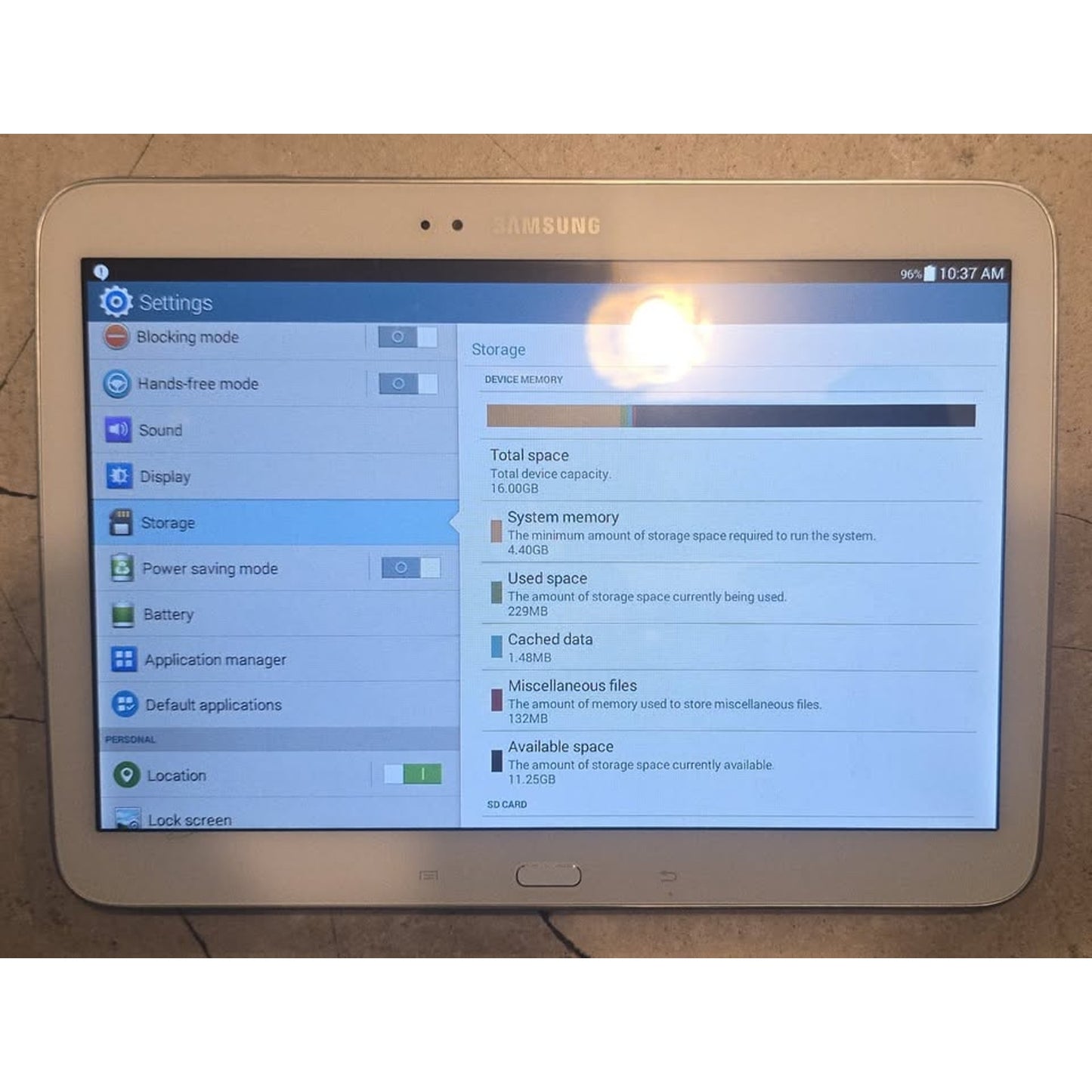 Samsung Galaxy Tab / 16GB / GP-510 /