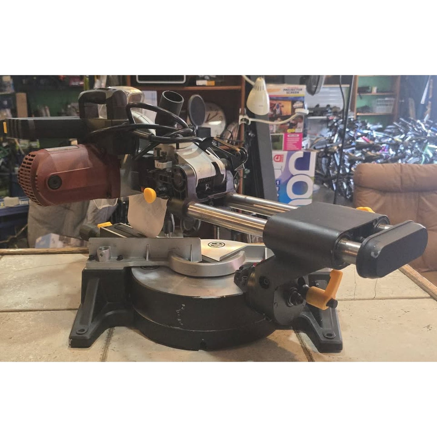 Chicago 10" Sliding Compound Miter Saw Tool w/ Tilting Blade / 61971 /