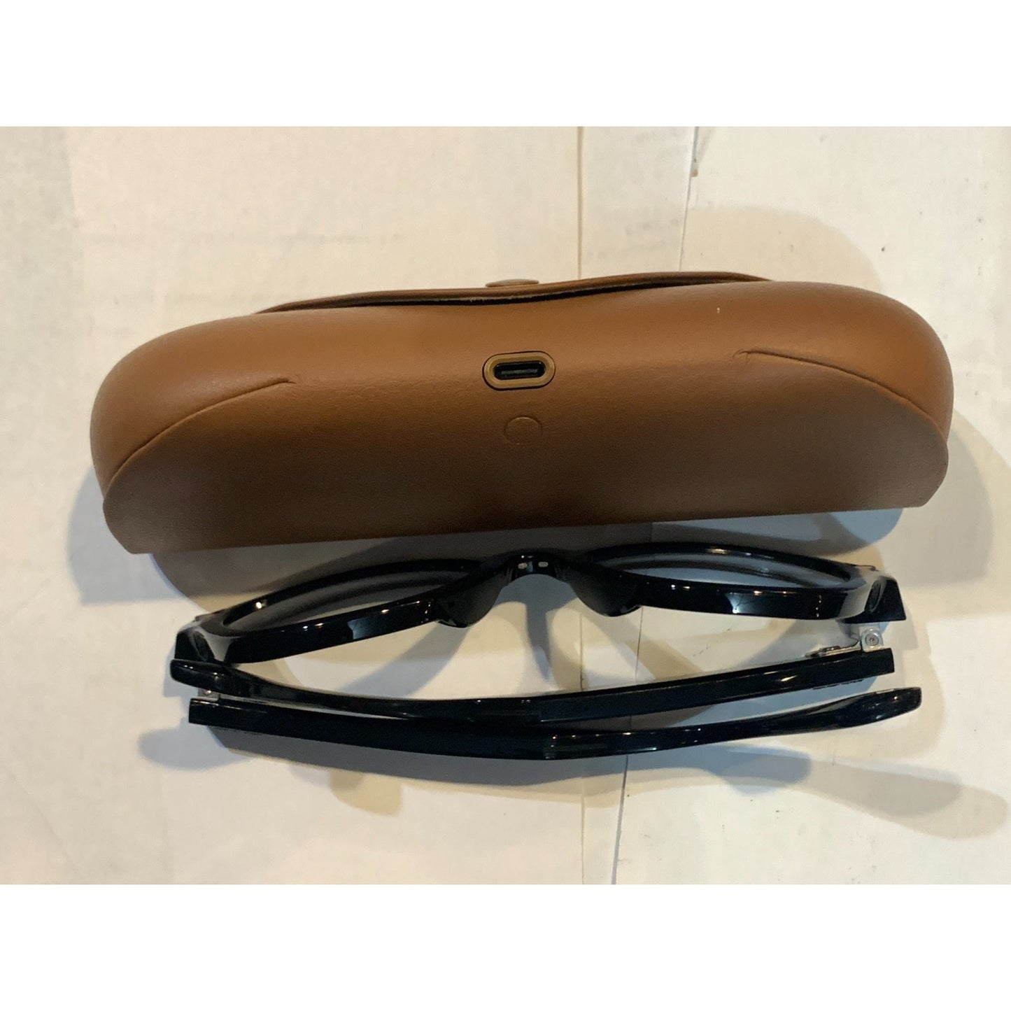 Ray-Ban Meta Skyler glasses with Meta AI Transitions Blue Lenses Shiny Black