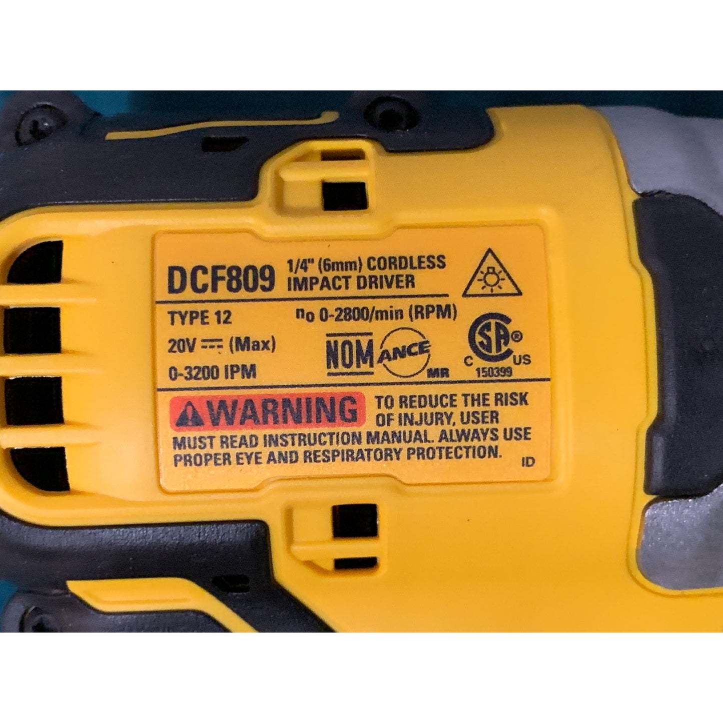DEWALT DCF809 20V Brushless Impact Driver Tool only