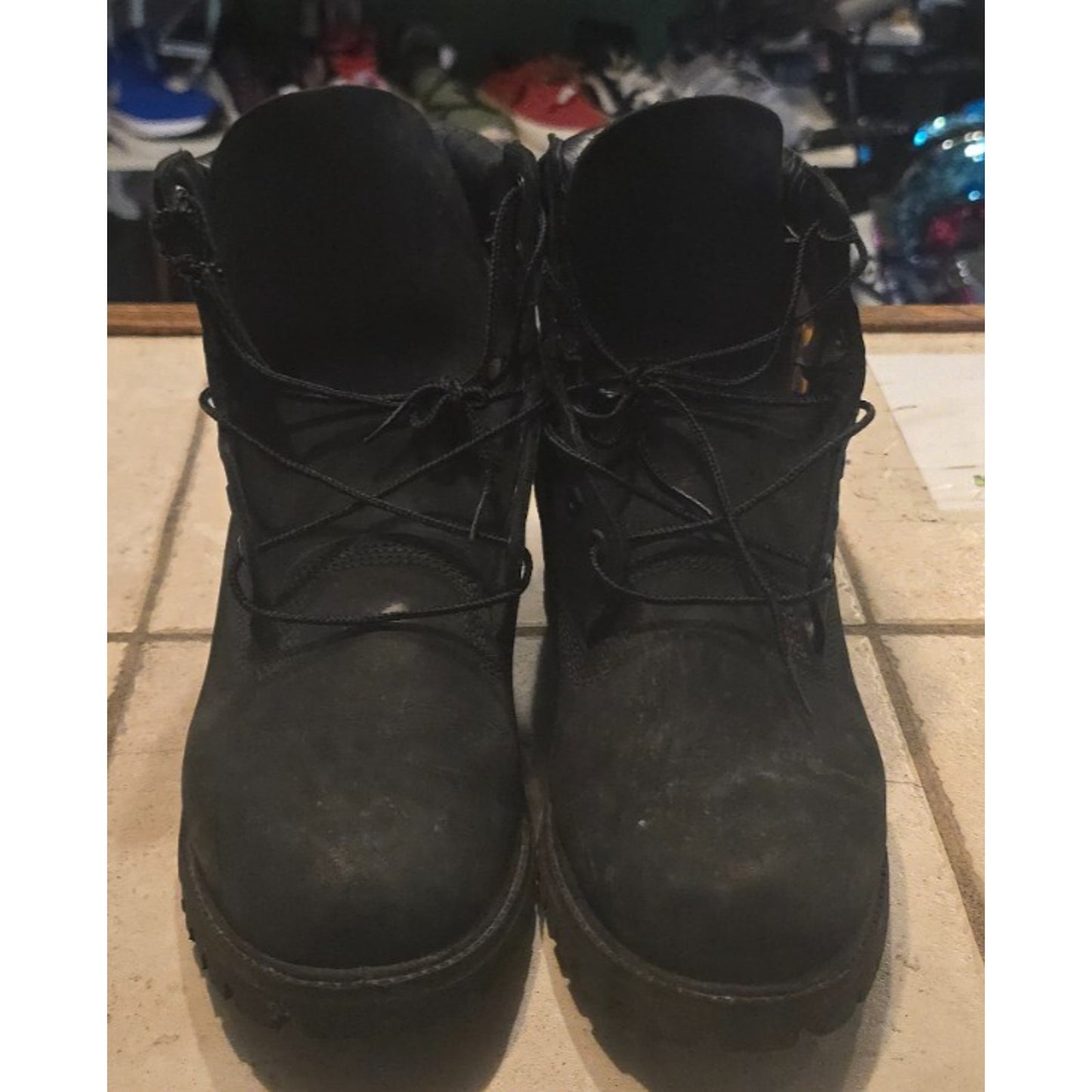 Timberland Premium 6 inch Black Nubuck Waterproof Insulated Boots / 12M /