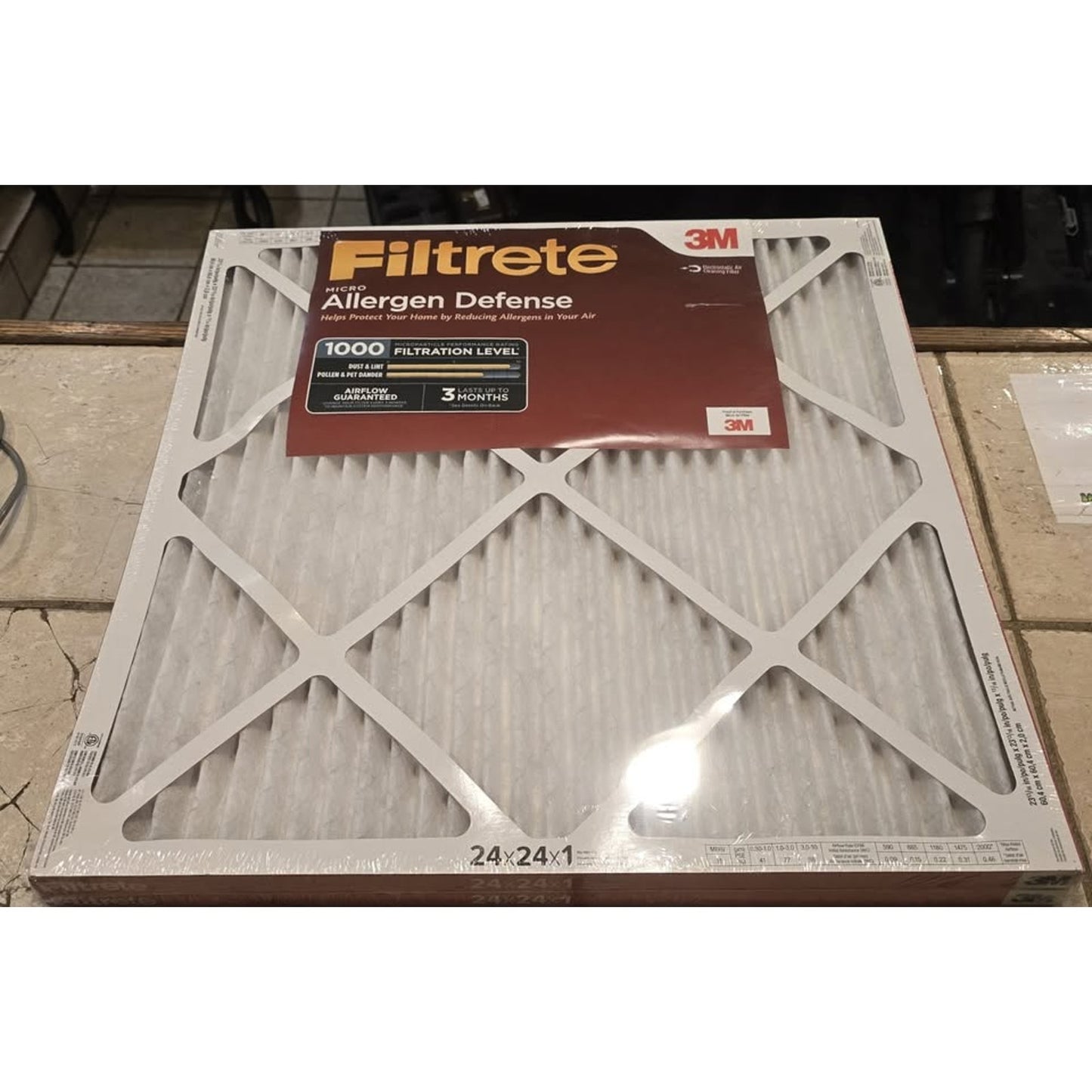 3M Filtrate 24x2x1 AC Furnace Air Filter