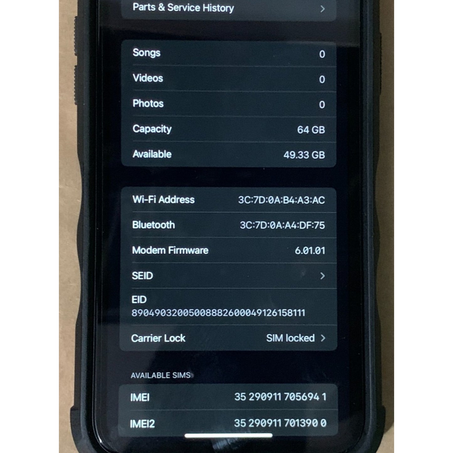Apple iPhone 11 64GB Teal (AT&T ONLY) - (CRACKED BACK! REPLACED SCREEN!)
