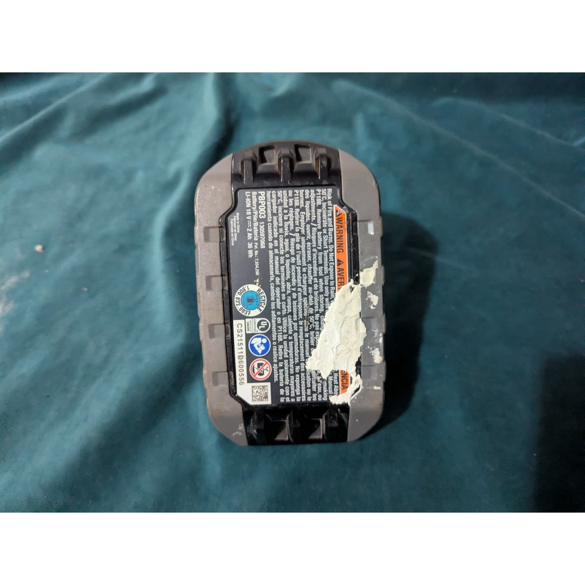 RYOBI ONE+ 18V 2.0 Ah Lithium-Ion HIGH PERFORMANCE Battery