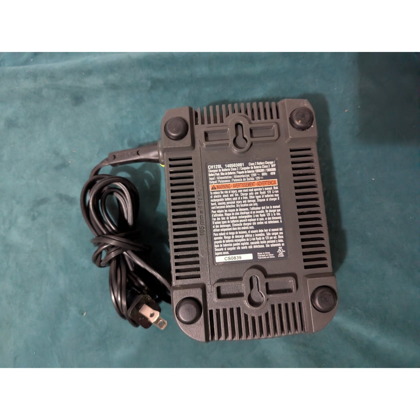 Ryobi 12V 1.5A Lithium Battery Charger with Battery (CS0839)