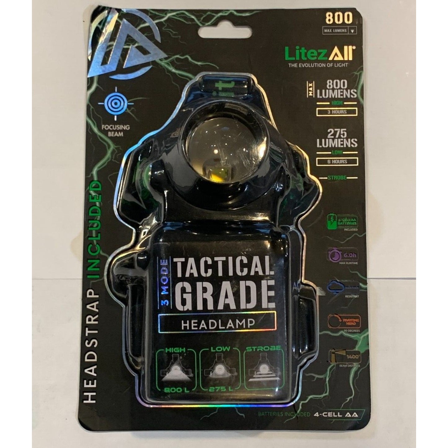 LitezAll 800 Lumen Headlamp Worklight
