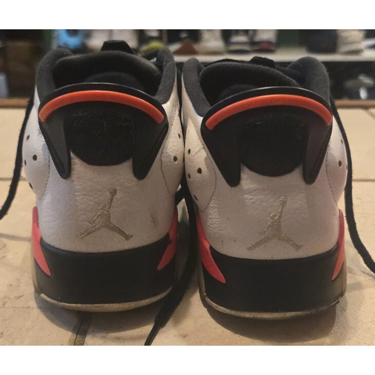 Jordan 6 Retro Low - White/Infrared 23-Black - 304401-123 - Men’s size 12