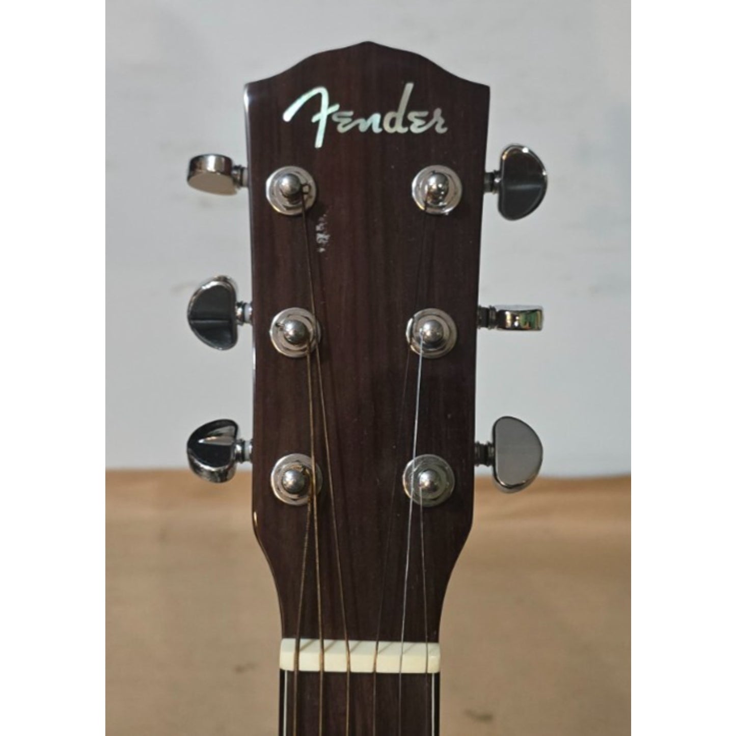 Fender GA-43S RARE Natural Gloss 100% Solid Spruce & Mahogany OM Model w/ Case