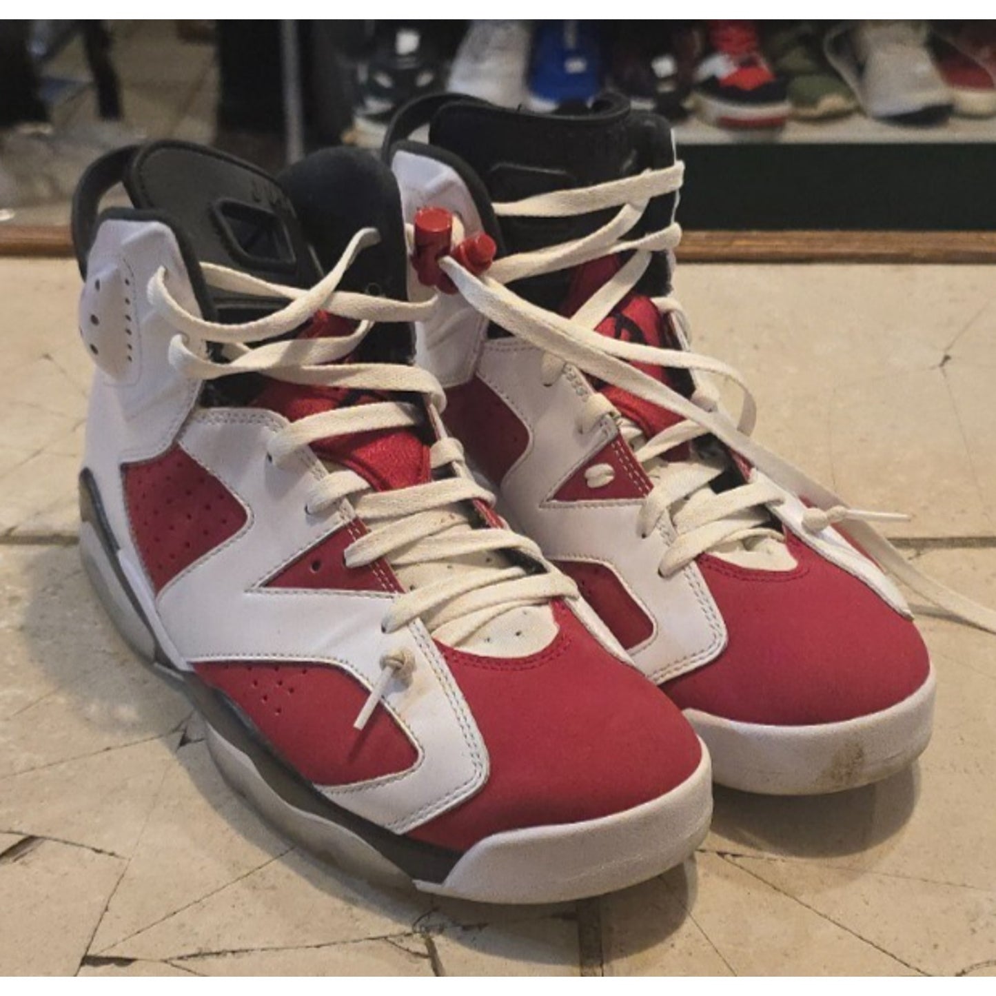 Men's Jordan 6 Retro OG Mid ‘Carmine’ ‘2021’ CT8529-106 Pre Owned - Size 11