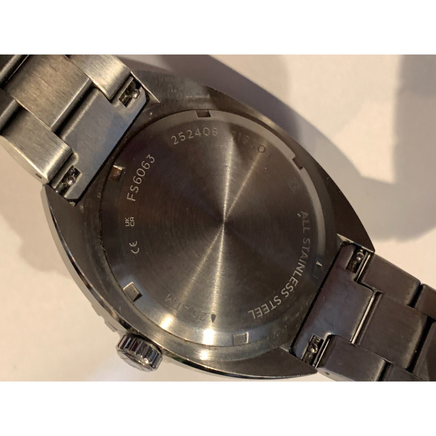 Fossil Men's FS6063 Breaker Three-Hand Date Silver Stainless Steel Watch