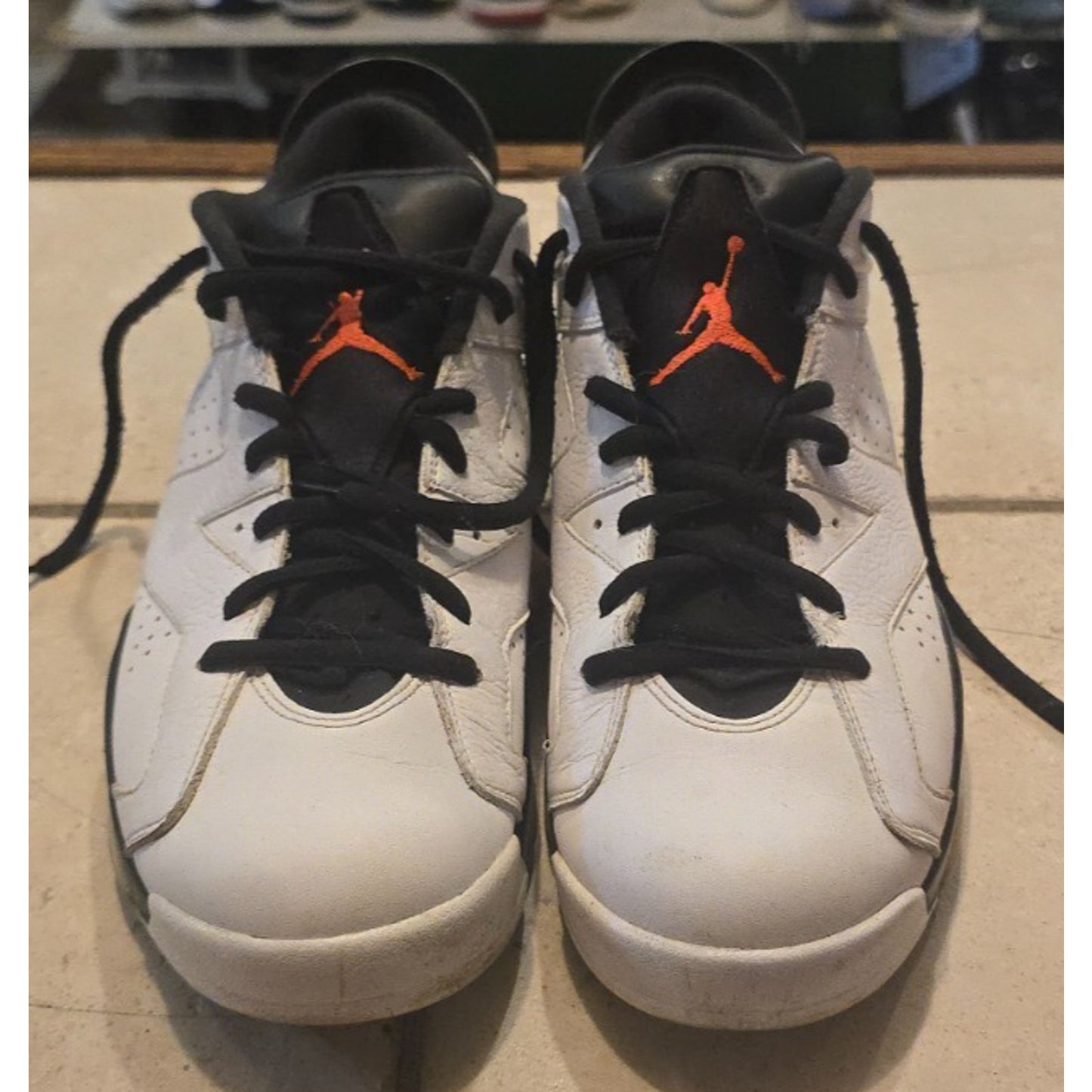 Jordan 6 Retro Low - White/Infrared 23-Black - 304401-123 - Men’s size 12