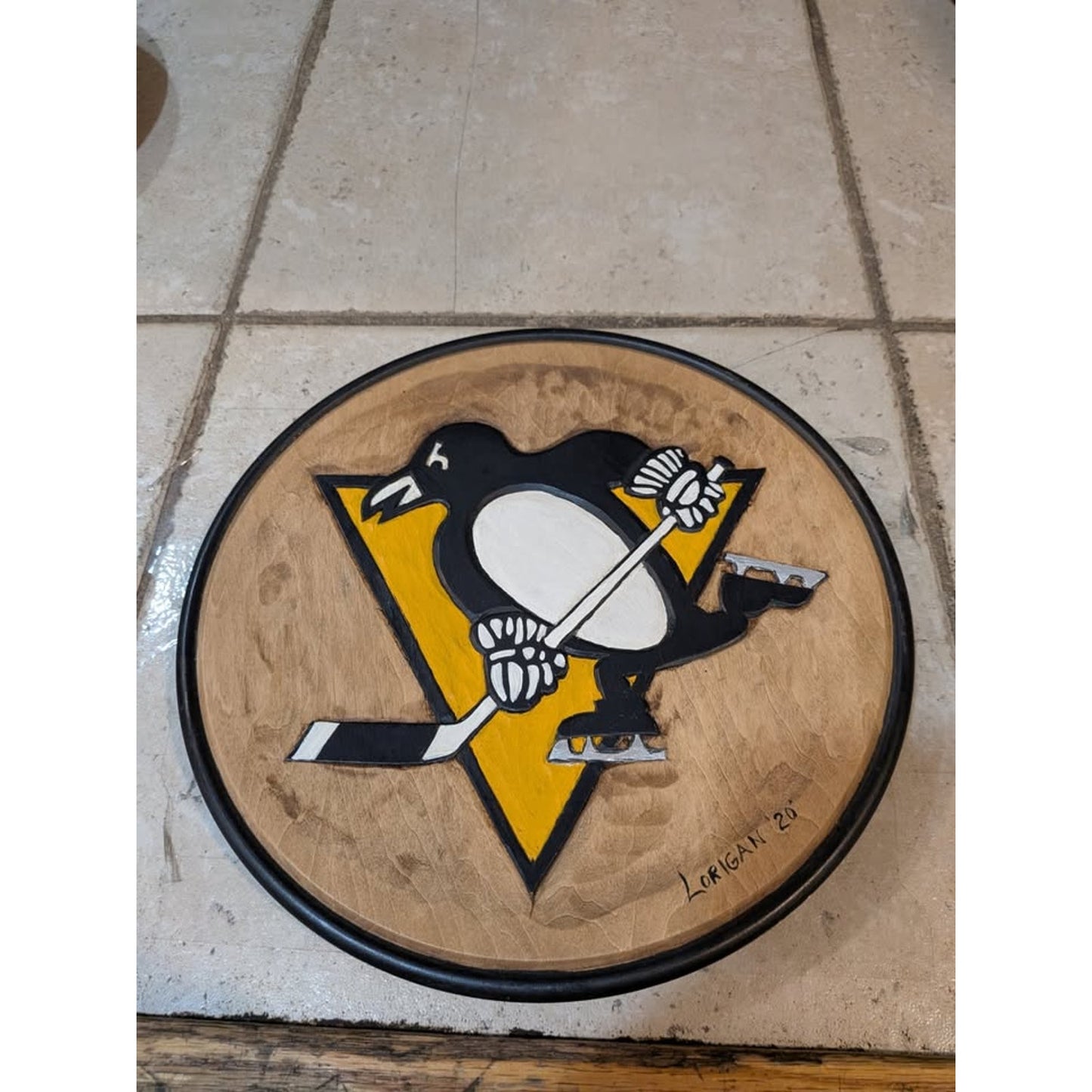 3-Set Wooden Penguin Plates