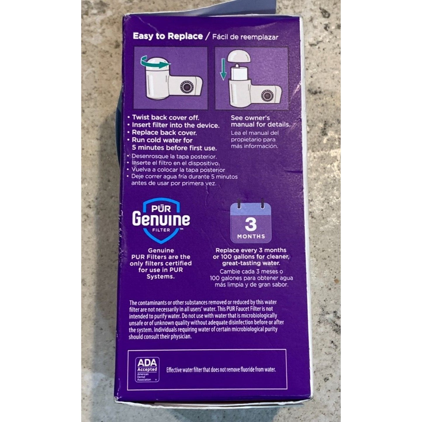 PUR Faucet Mount Certified to Filter Lead - 1 Pack (BRAND NEW FACTORY SEALED)