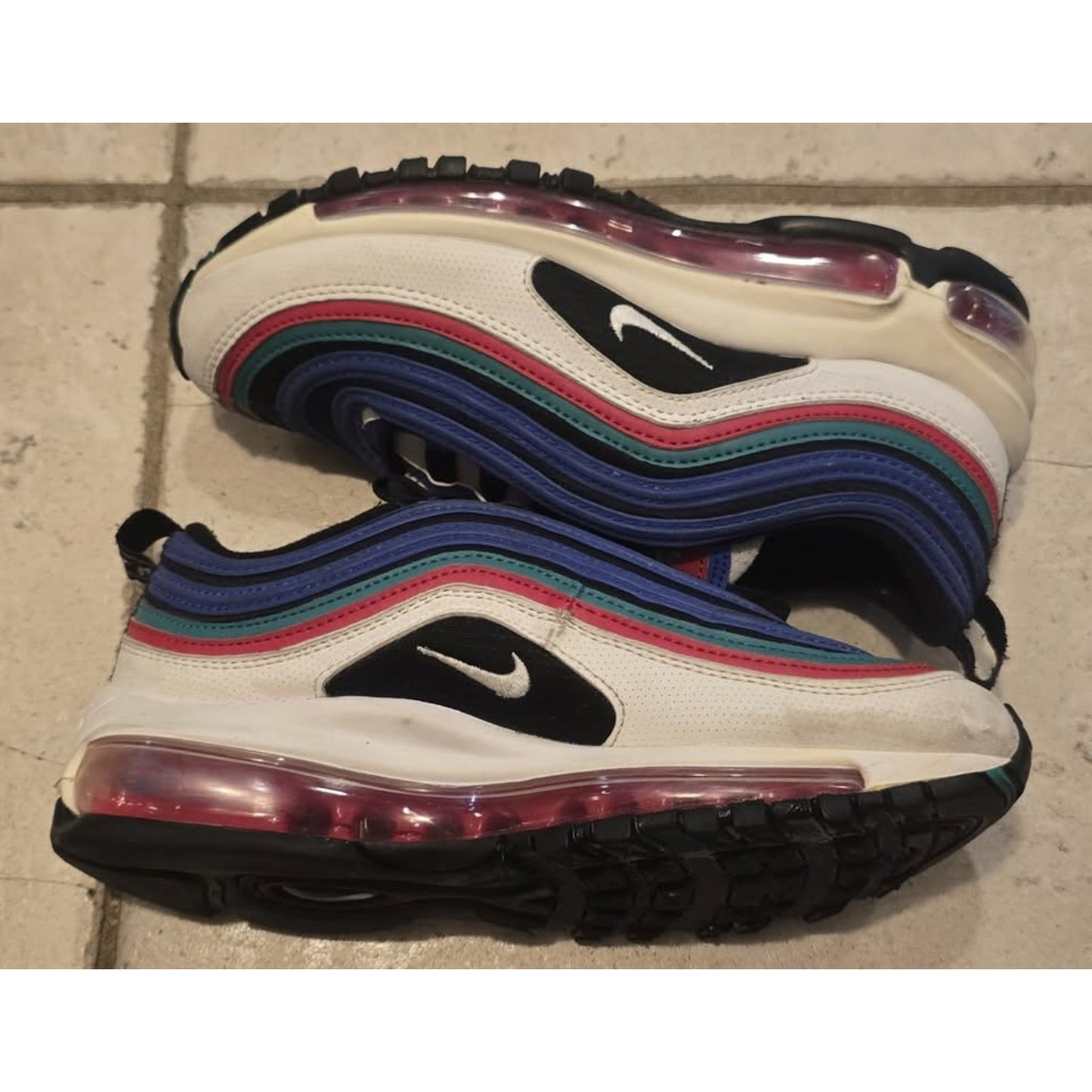 Nike Air Max 97 White Multicolor (GS) / 3.5Y / CW7013-100 /