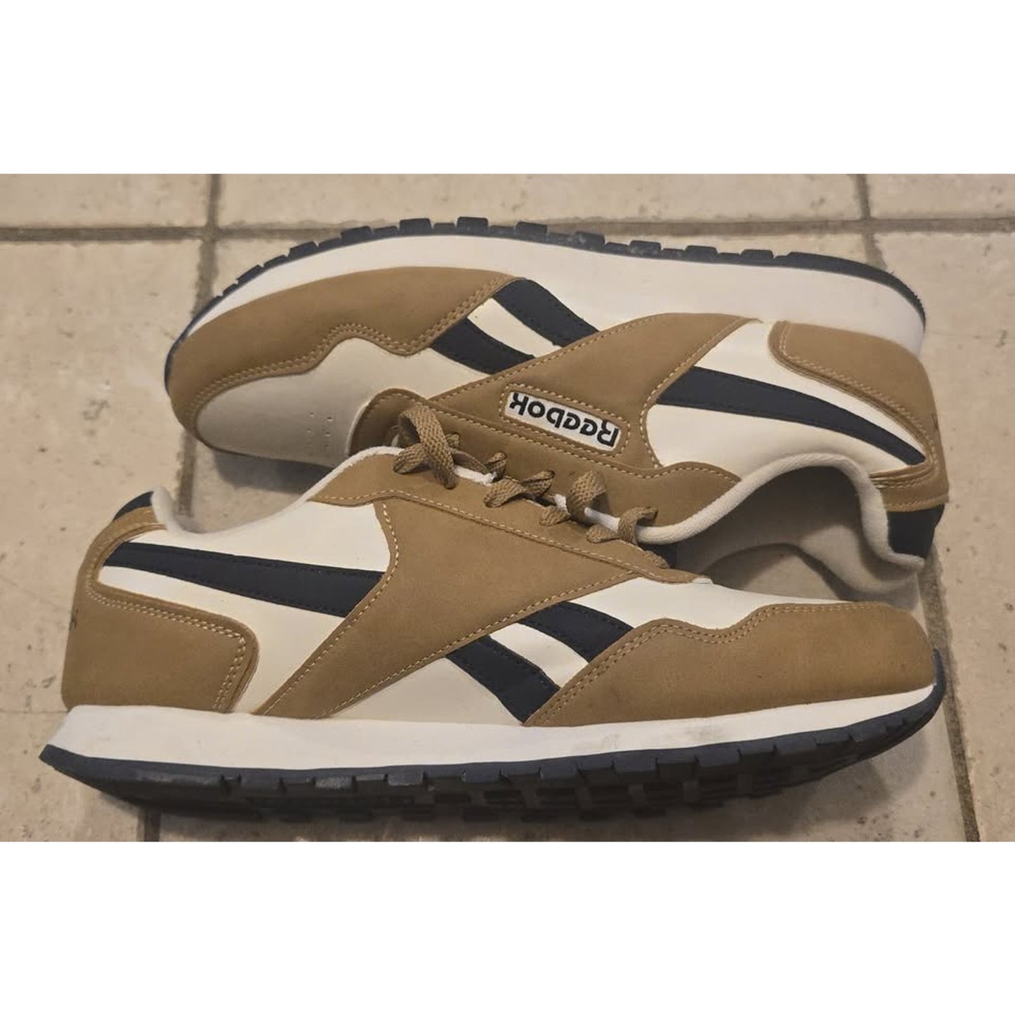 Reebok Classic leather Brown Vector Navy Mens 10" Shoes