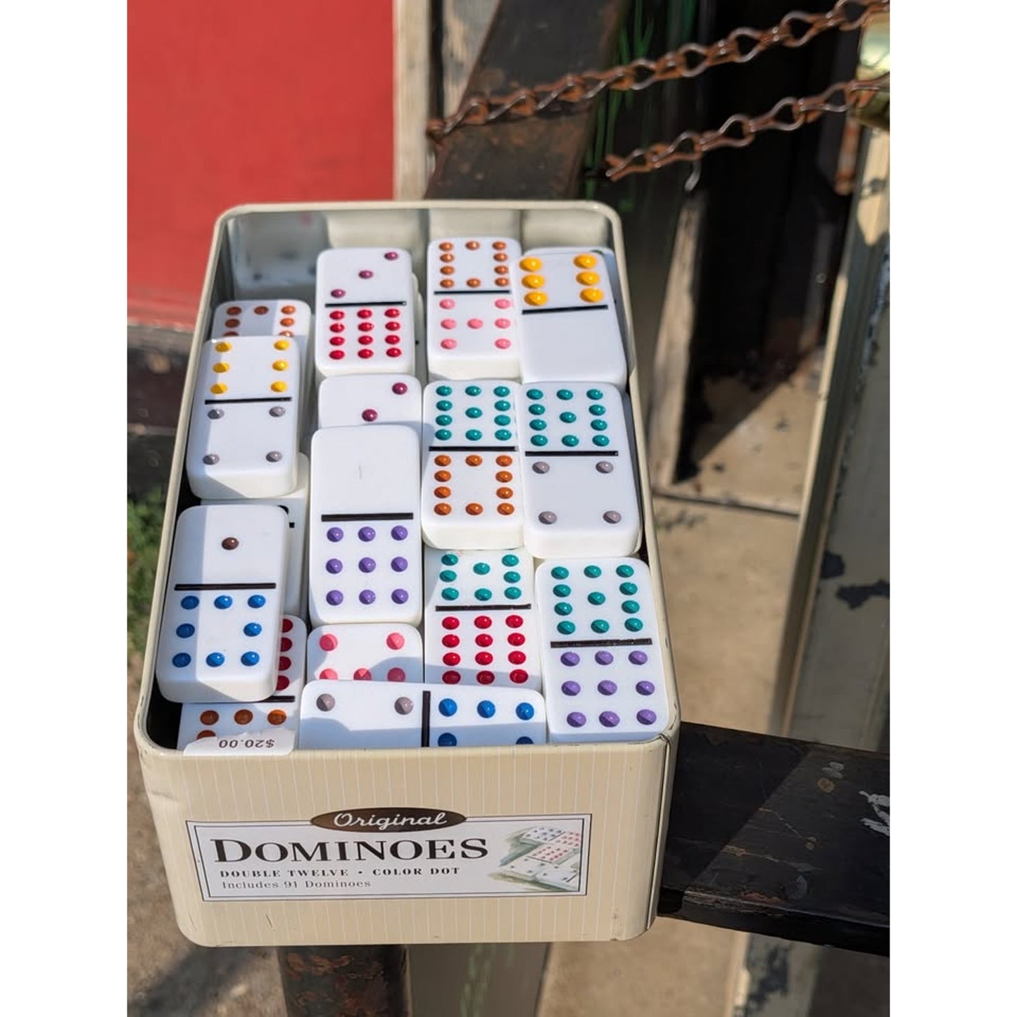 Double Twelve Color Dot Dominoes