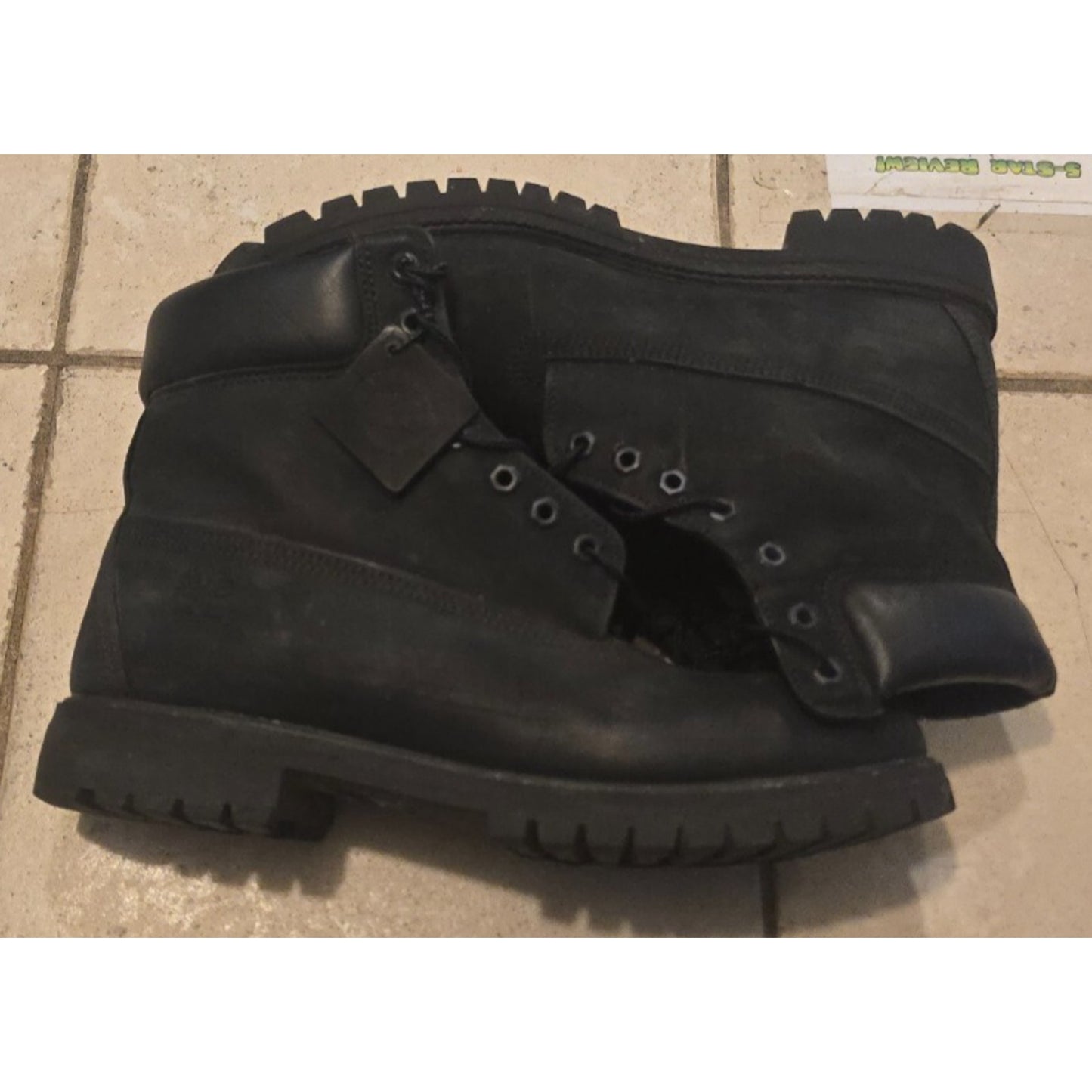 Timberland Premium 6 inch Black Nubuck Waterproof Insulated Boots / 12M /
